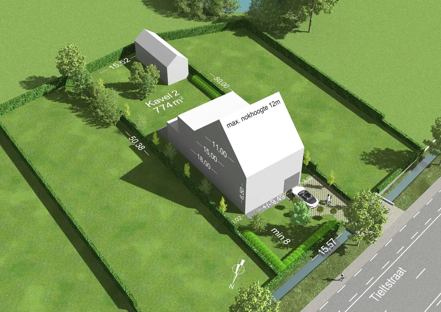BOUWGROND VAN 774m² (!) VOOR OPEN BEBOUWING MET AGRARISCH ZICHT! foto 2