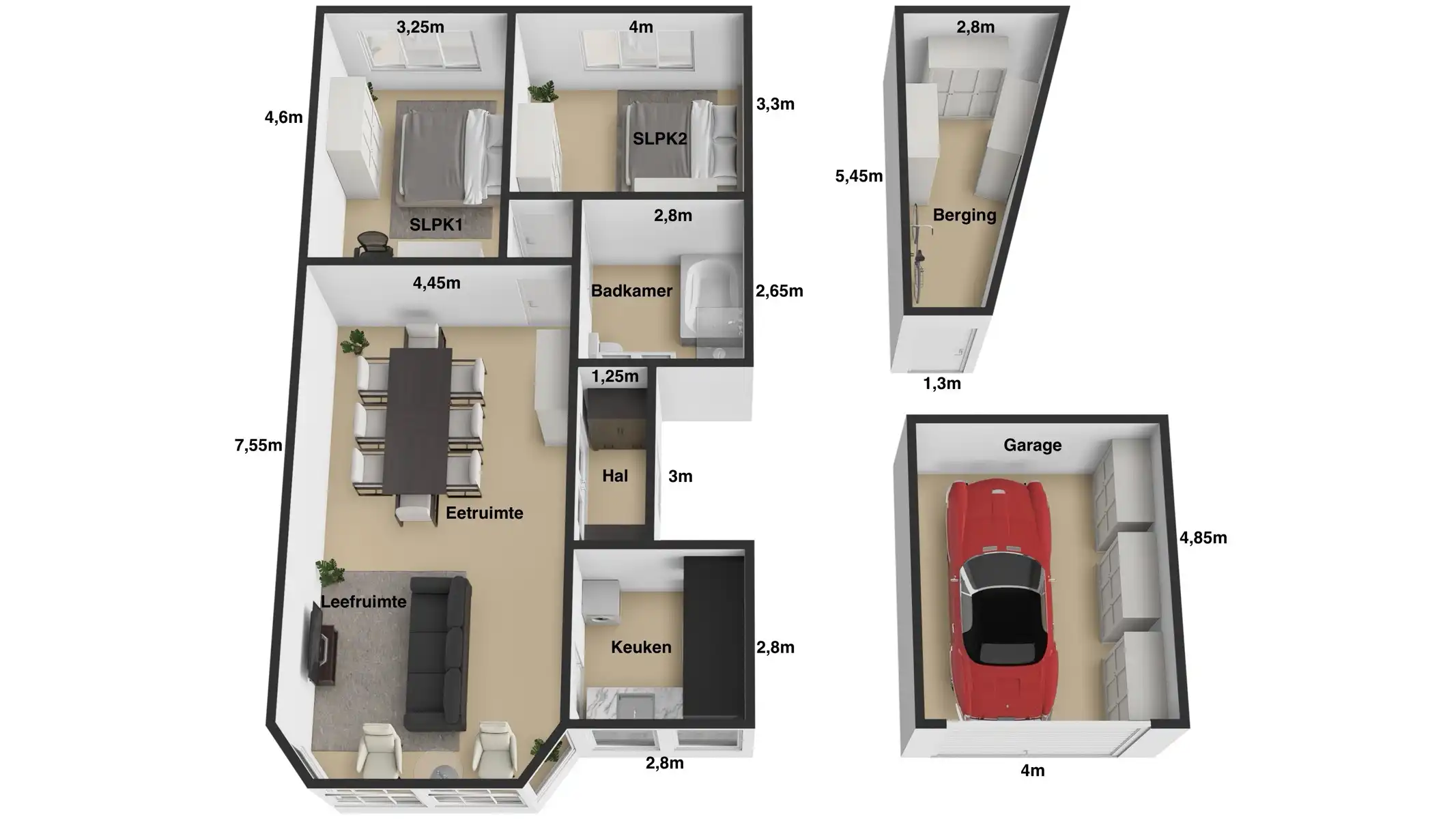 Lichtrijk Appartement met 2 SLPK + garage, centrum Aalst! foto 17