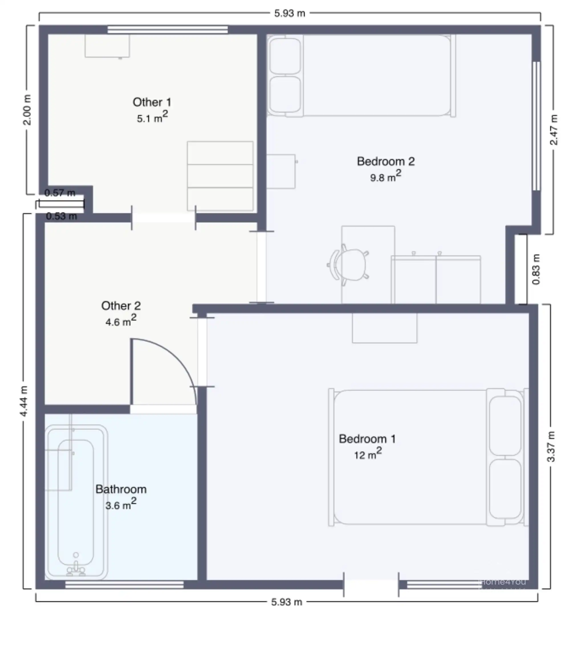 Instapklare HOB, 3 slaapk, B-label en tuin foto 25