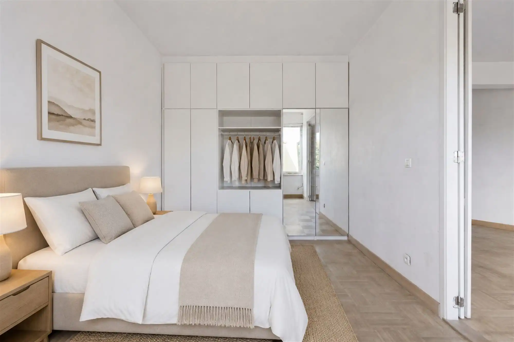 Lichtrijk appartement met 1 slaapkamer en gemeenschappelijke tuin foto 9