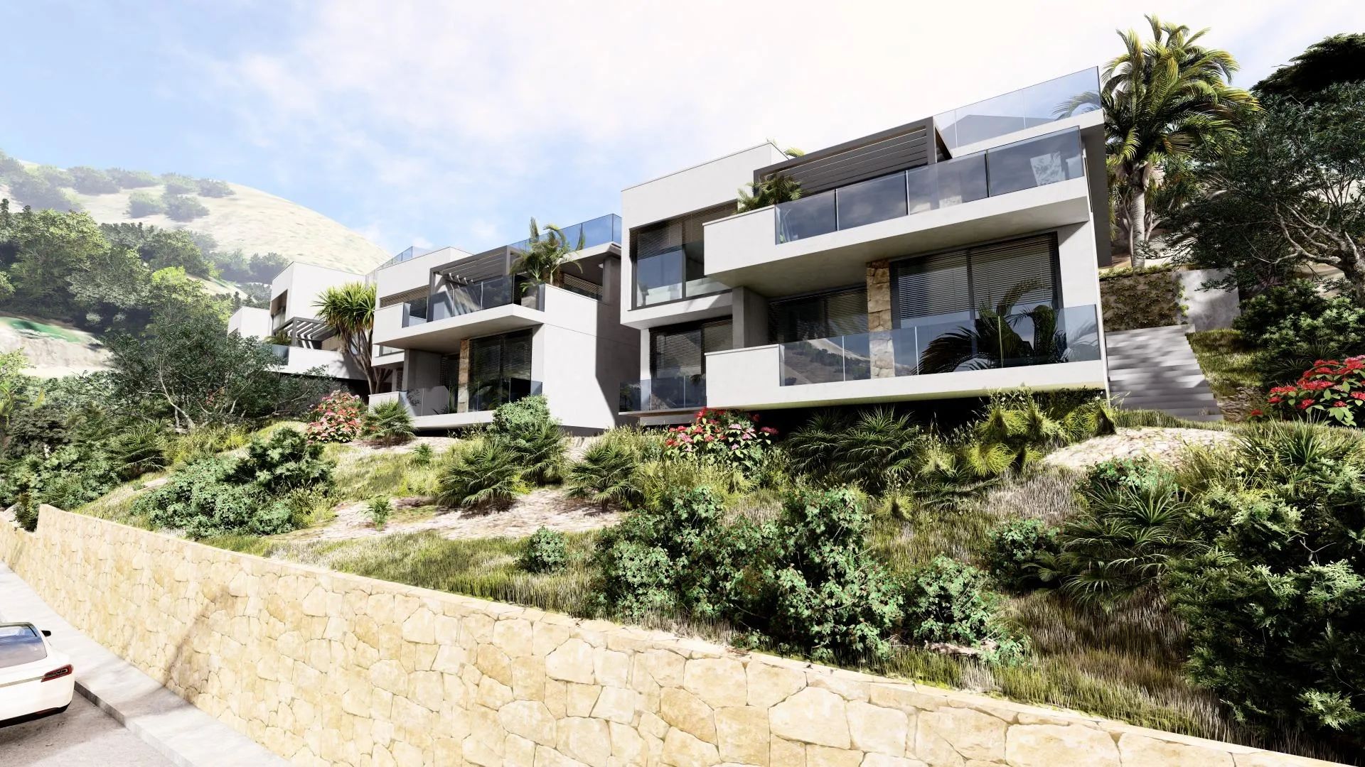 Exclusieve luxe villa's met panoramisch uitzicht in Sierra de Altea – een zeldzame kans om het mediterrane leven te ervaren foto {{pictureIndex}}