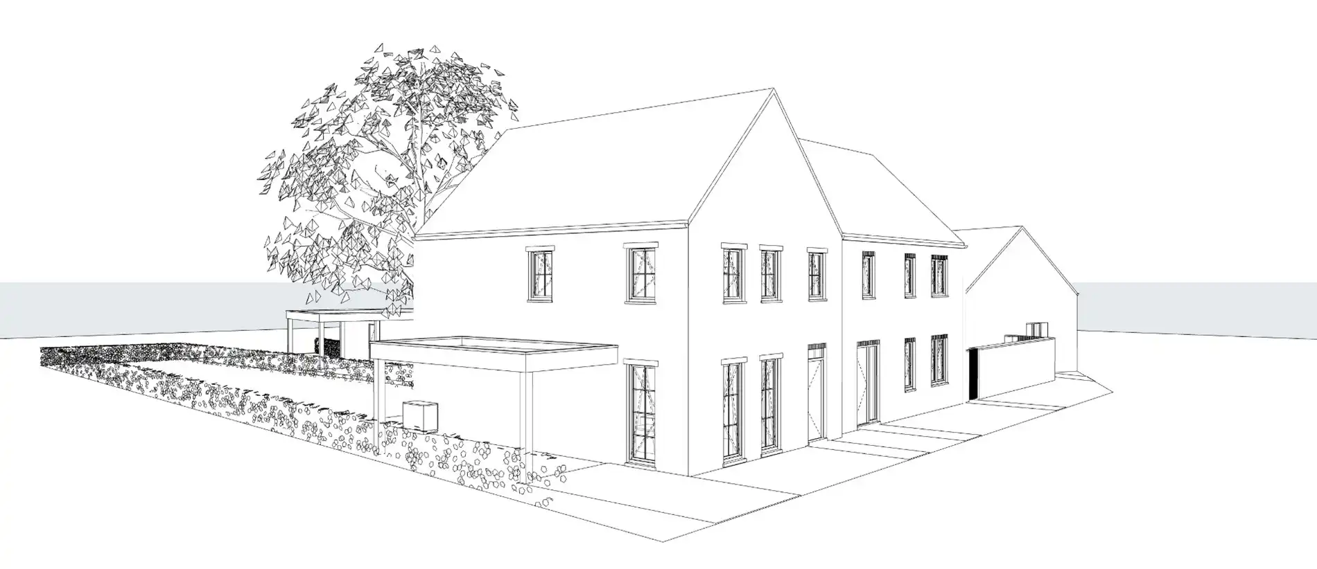 Exclusief project van een authentieke, volledig getransformeerde hoeve tot 2 nieuwbouw BEN-woningen!  foto 4