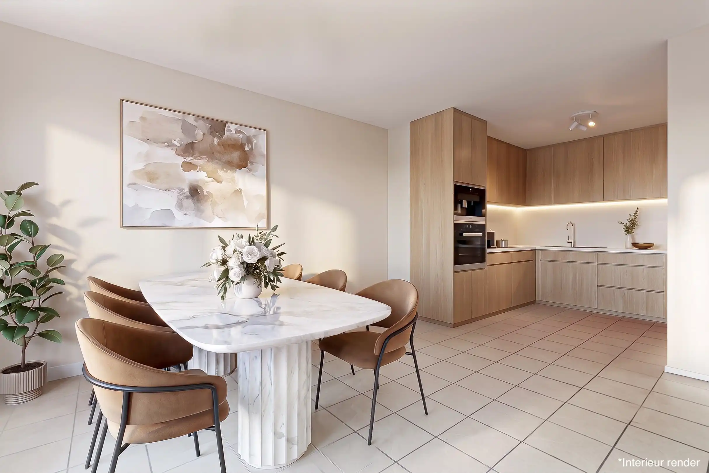 Appartement met 2 slaapkamers, terras en garagebox nabij centrum Beringen foto 7