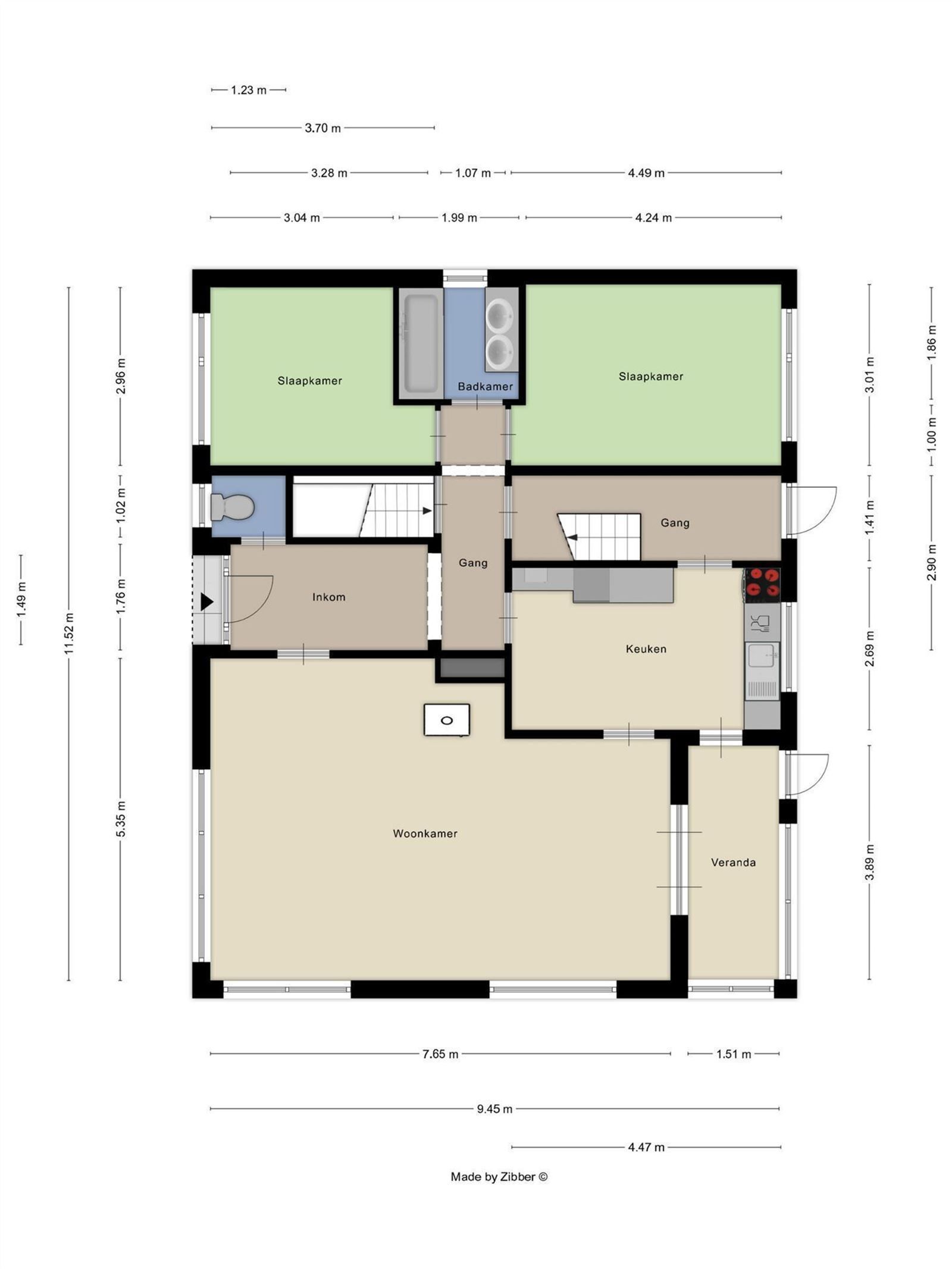 Viergevelwoning in felbegeerde wijk foto 21