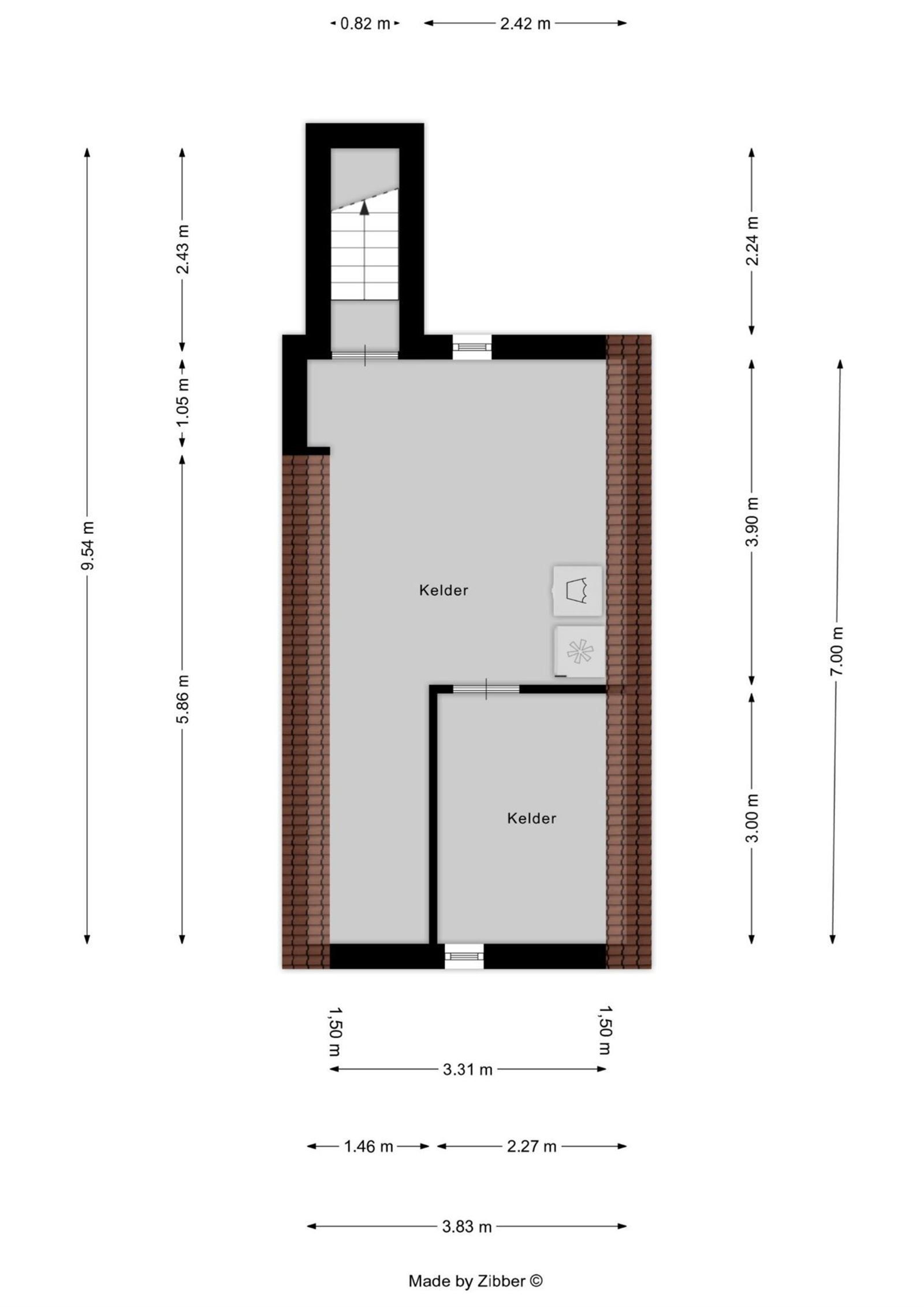 Woning met 2 slaapkamers, terras en tuin foto 18