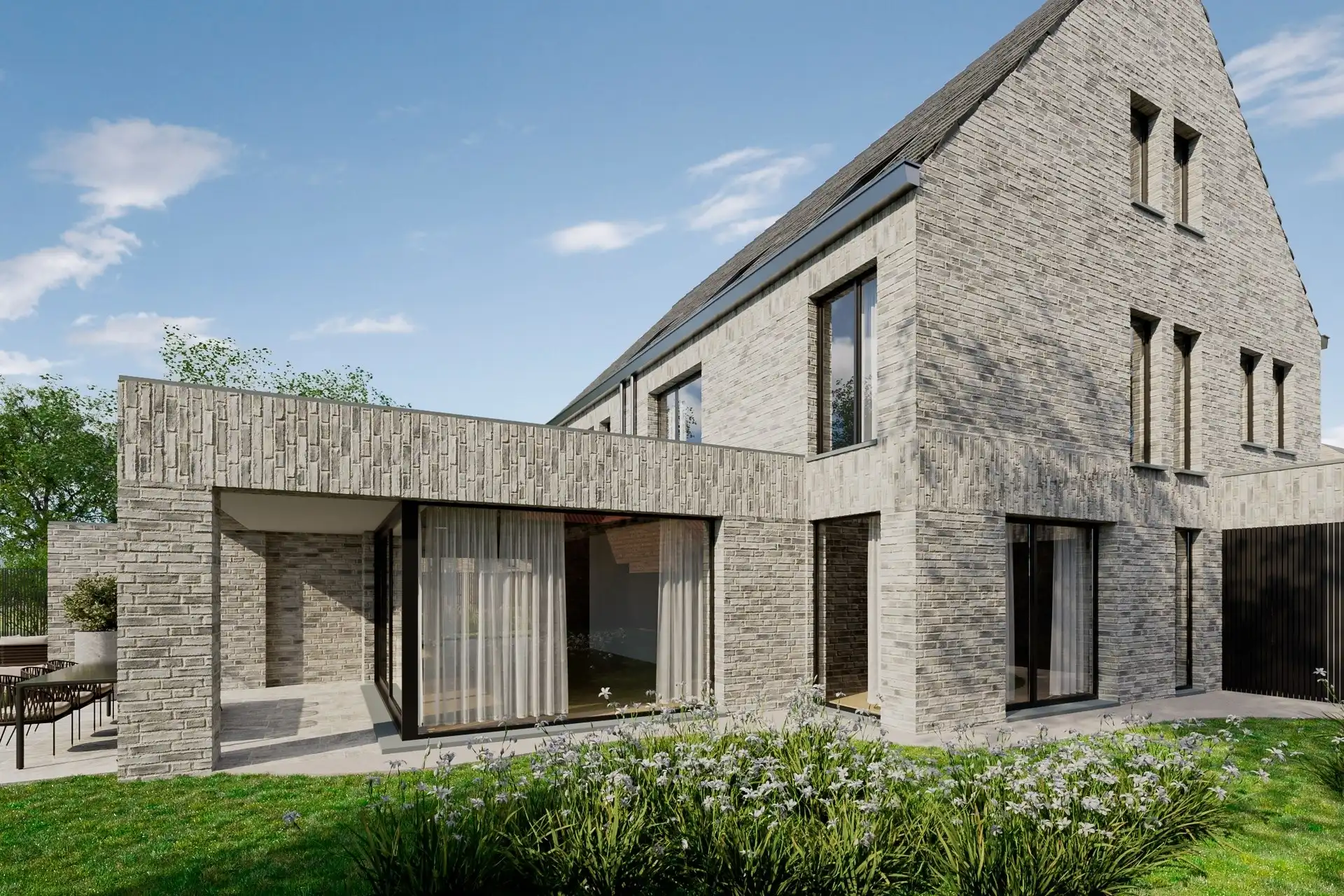 Hoogwaardige casco nieuwbouwwoning met carport in Berlare foto {{pictureIndex}}