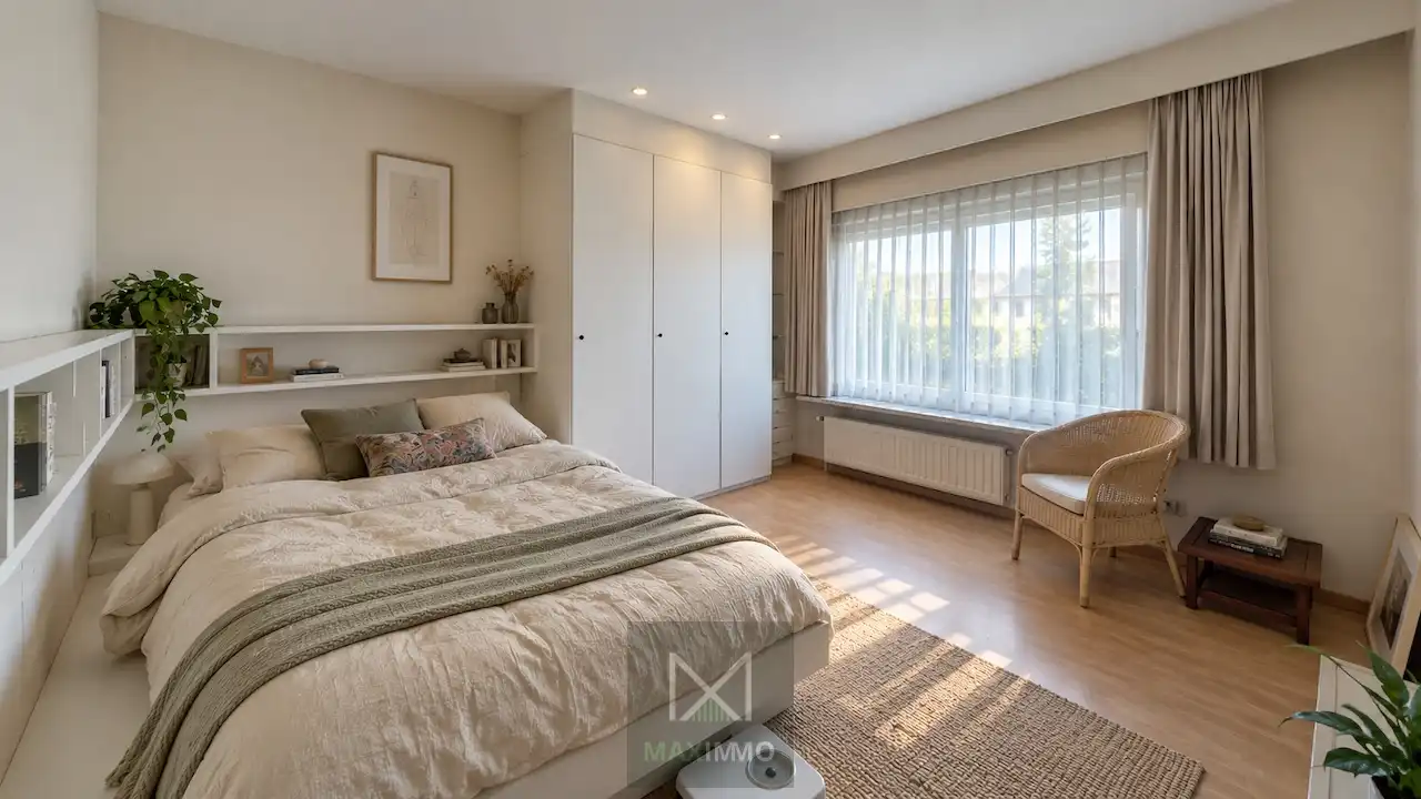Instapklare gezinswoning met 3 slaapkamers, dubbele garage, ruim atelier en zonnige tuin in Rekkem foto 7