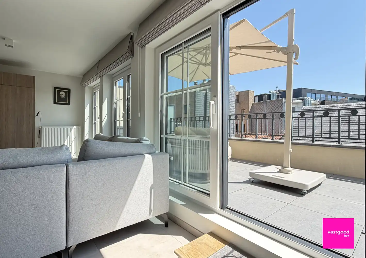 Unieke penthouse studio met 2 grote terrassen, centrum Oostende foto 15