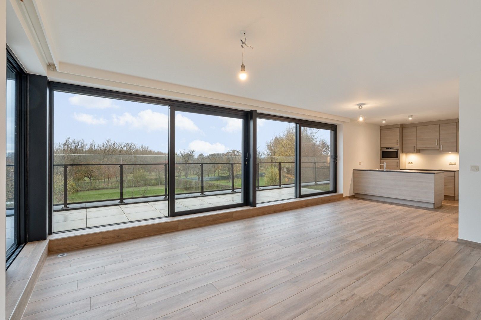 Modern appartement met ruim terras, groen uitzicht en garage. foto 3