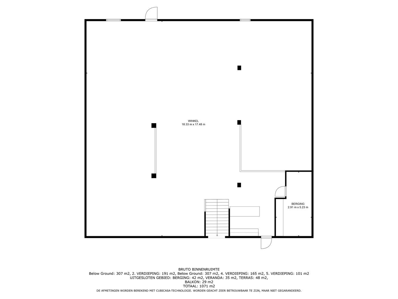 Handelsruimte met luxe duplex-appartement en verhuurde loodsen op het industrieterrein in Lanaken foto 41