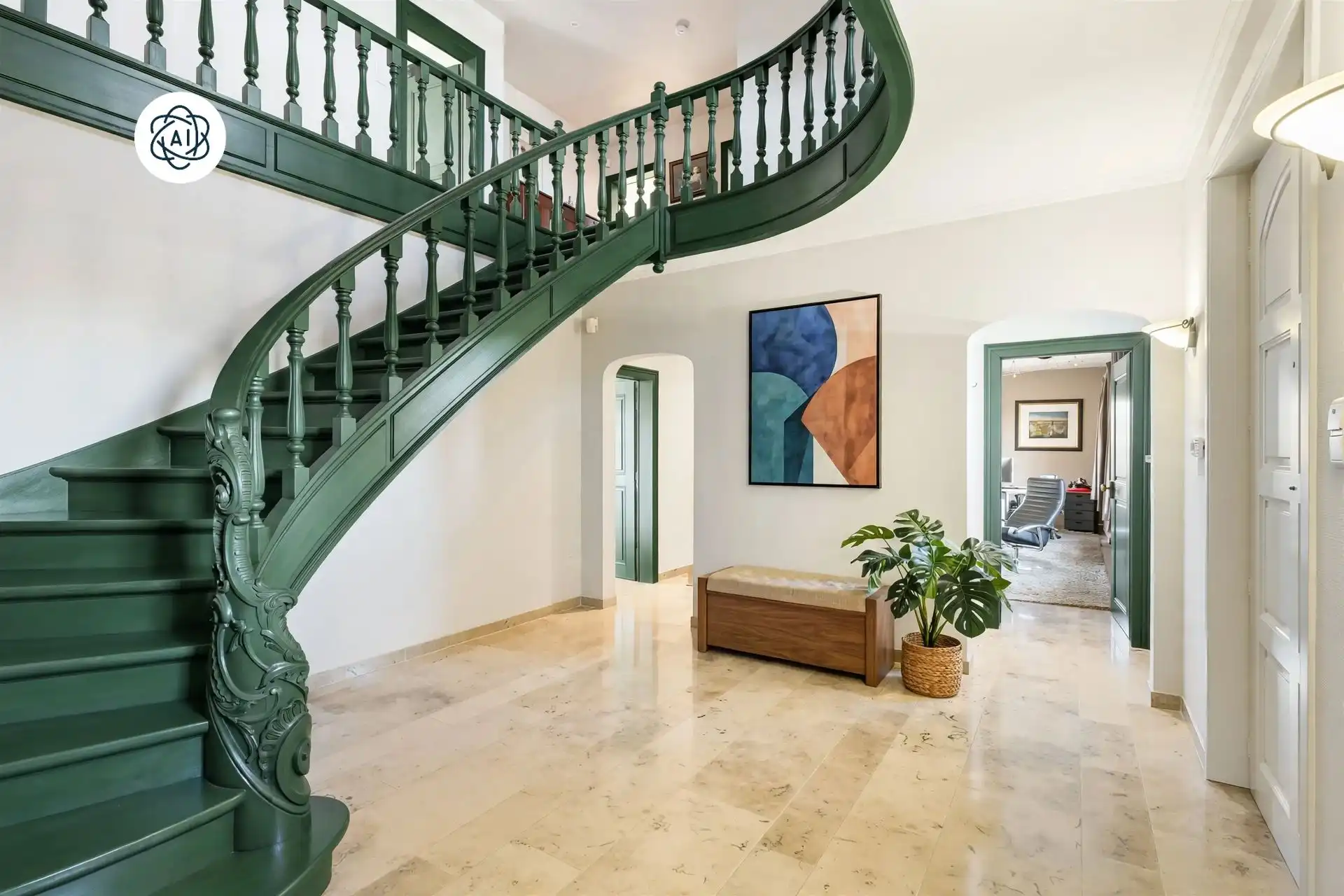 Exclusieve grote villa met 4 slk, 2 bad en prachtig zicht!  foto 10