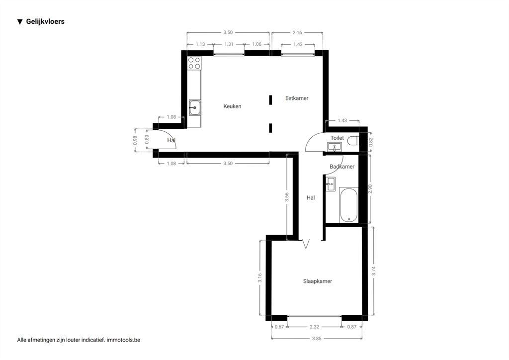 Charmant gelijkvloersappartement op toplocatie foto 13