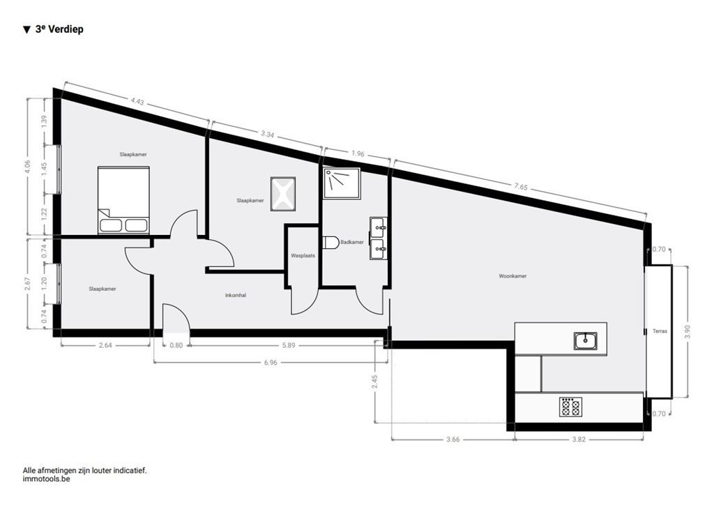 Instapklaar appartement, 3slpk,  incl staanplaats foto 15