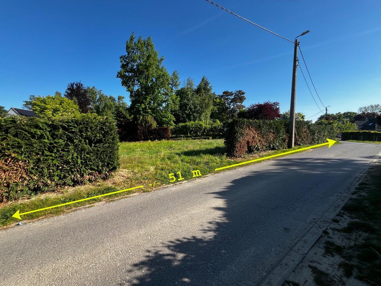 laatste residentiële bouwgrond, uitzonderlijke breedte 51m , zeer RUSTIG foto 6