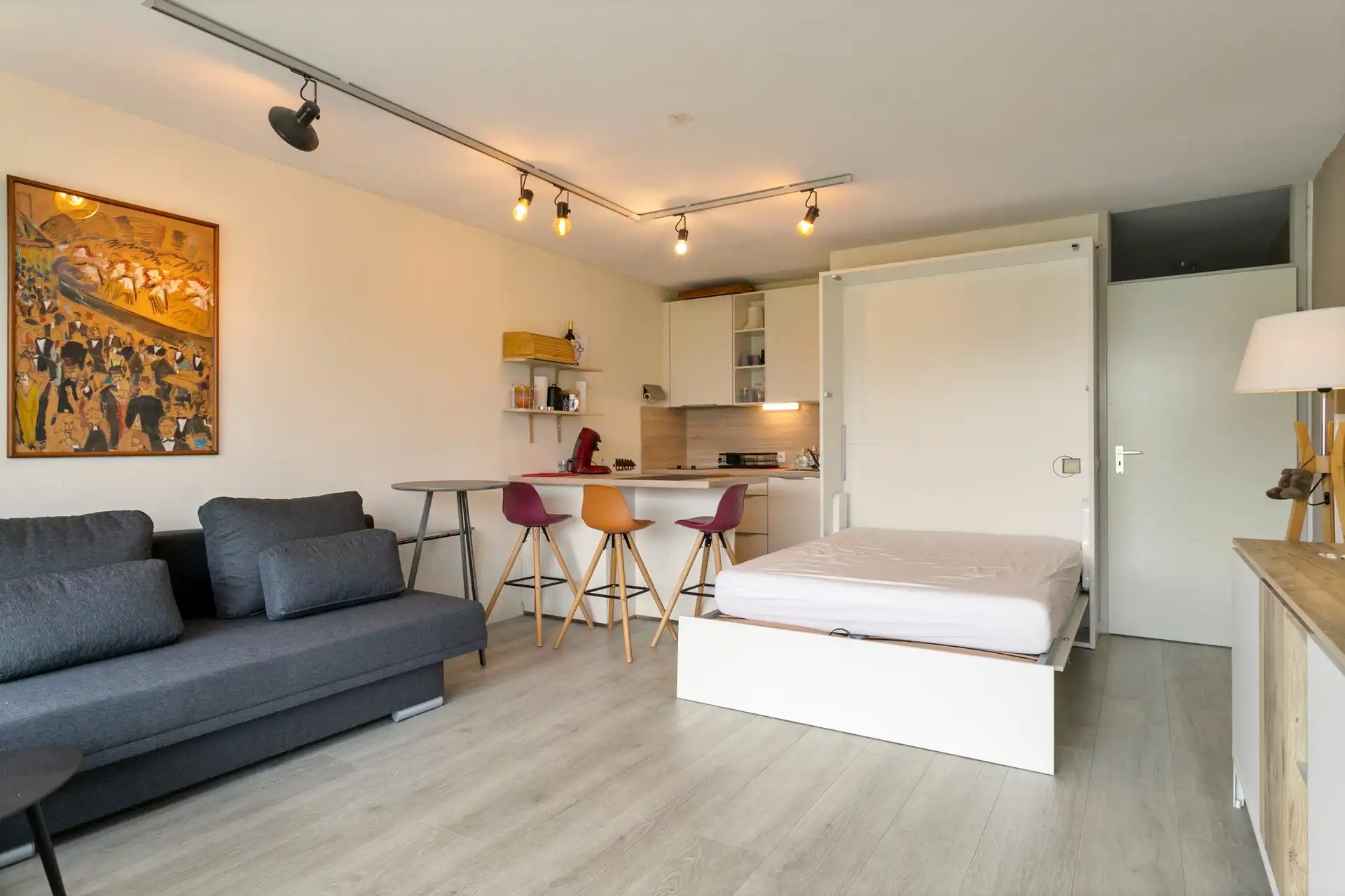 Studio met zongericht terras en open zicht op park en Havengeul. foto 5