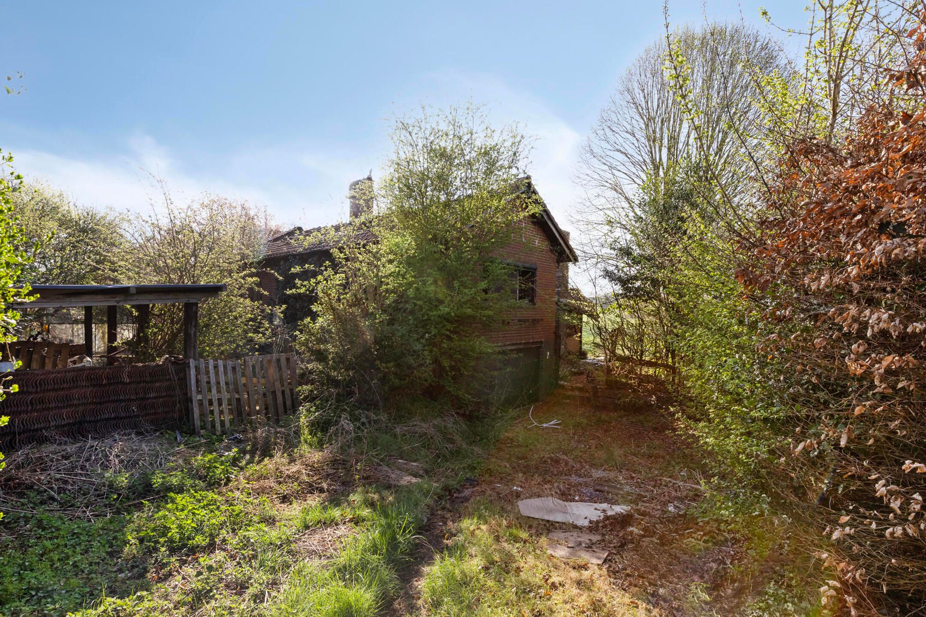 Uitzonderlijk perceel bouwgrond met afgebrande woning foto 3