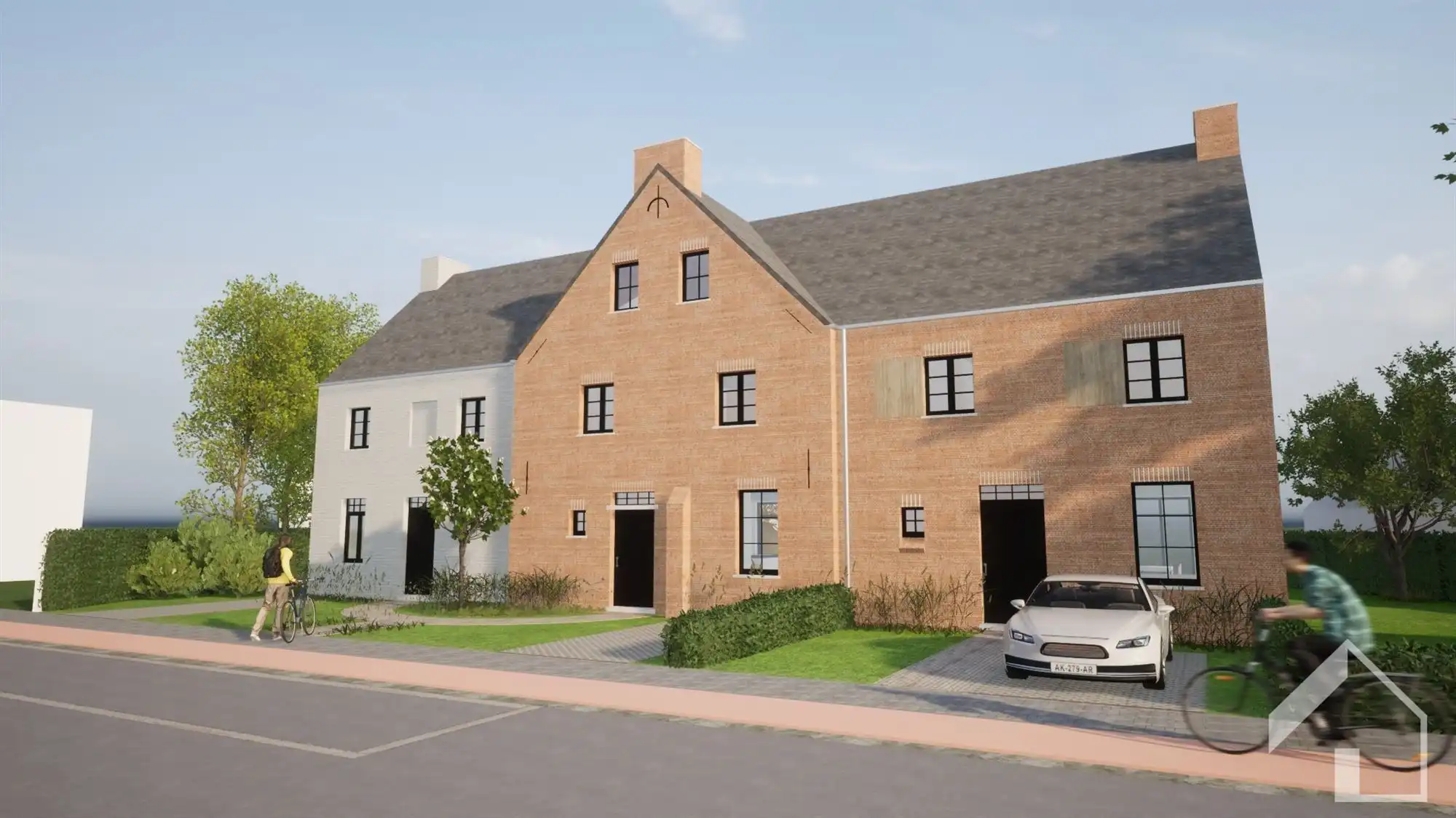 3 volledig afgewerkte nieuwbouwwoningen nabij centrum van Broechem foto {{pictureIndex}}