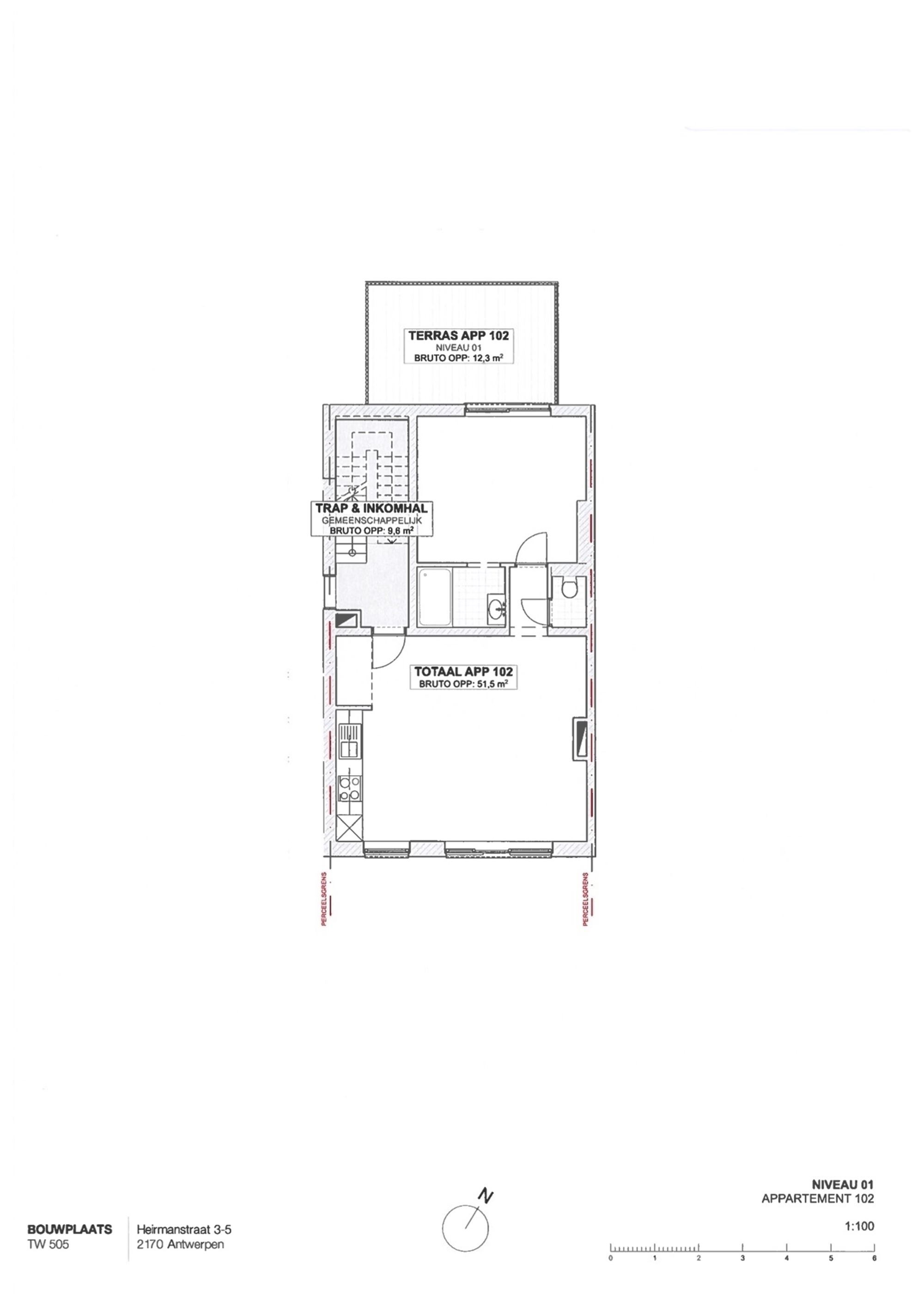 Appartement met1 slk terras (12m²) te Merksem foto 7