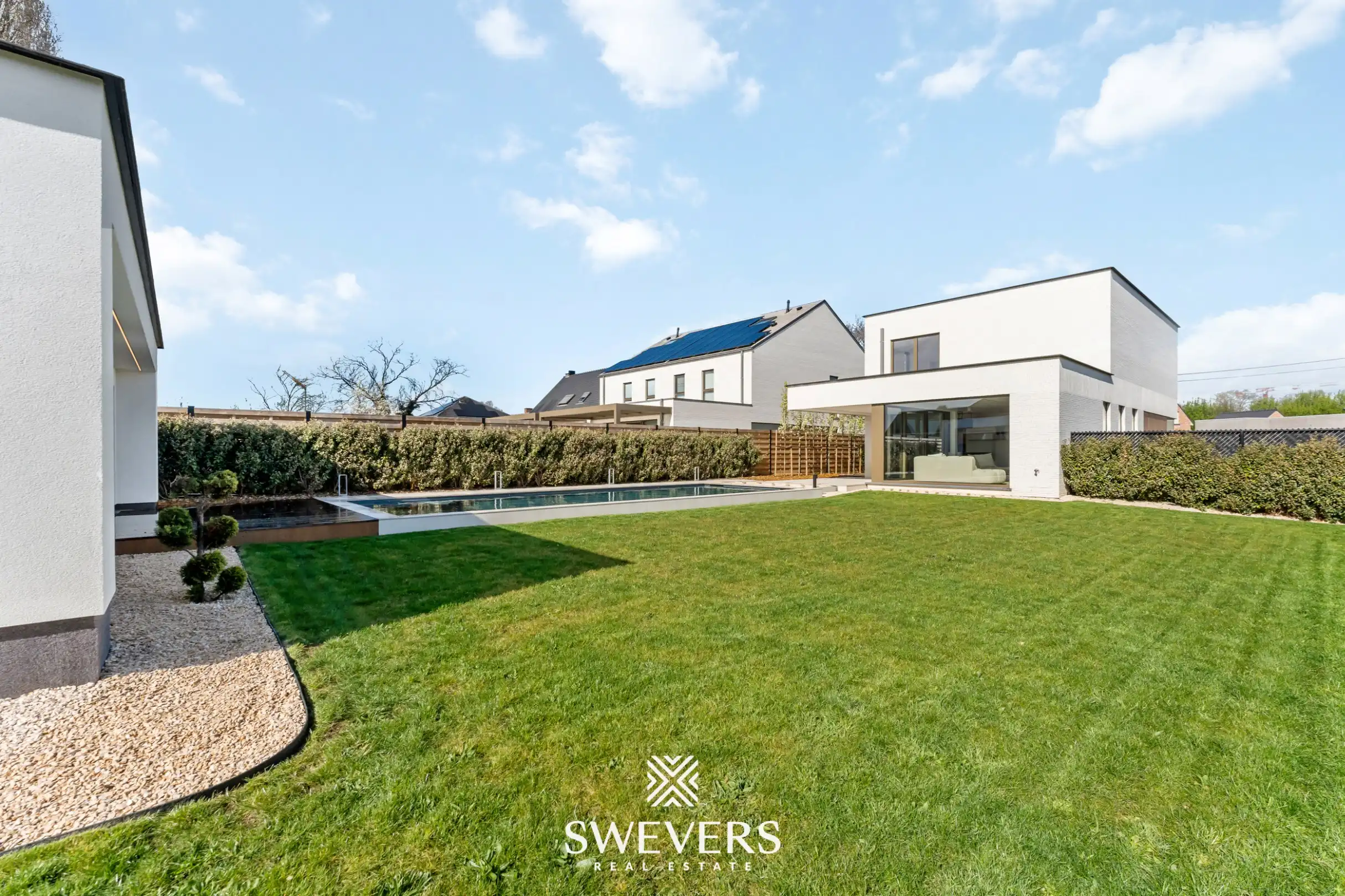 Moderne architectenwoning met hoogwaardige afwerking en zwembad in Paal foto 36