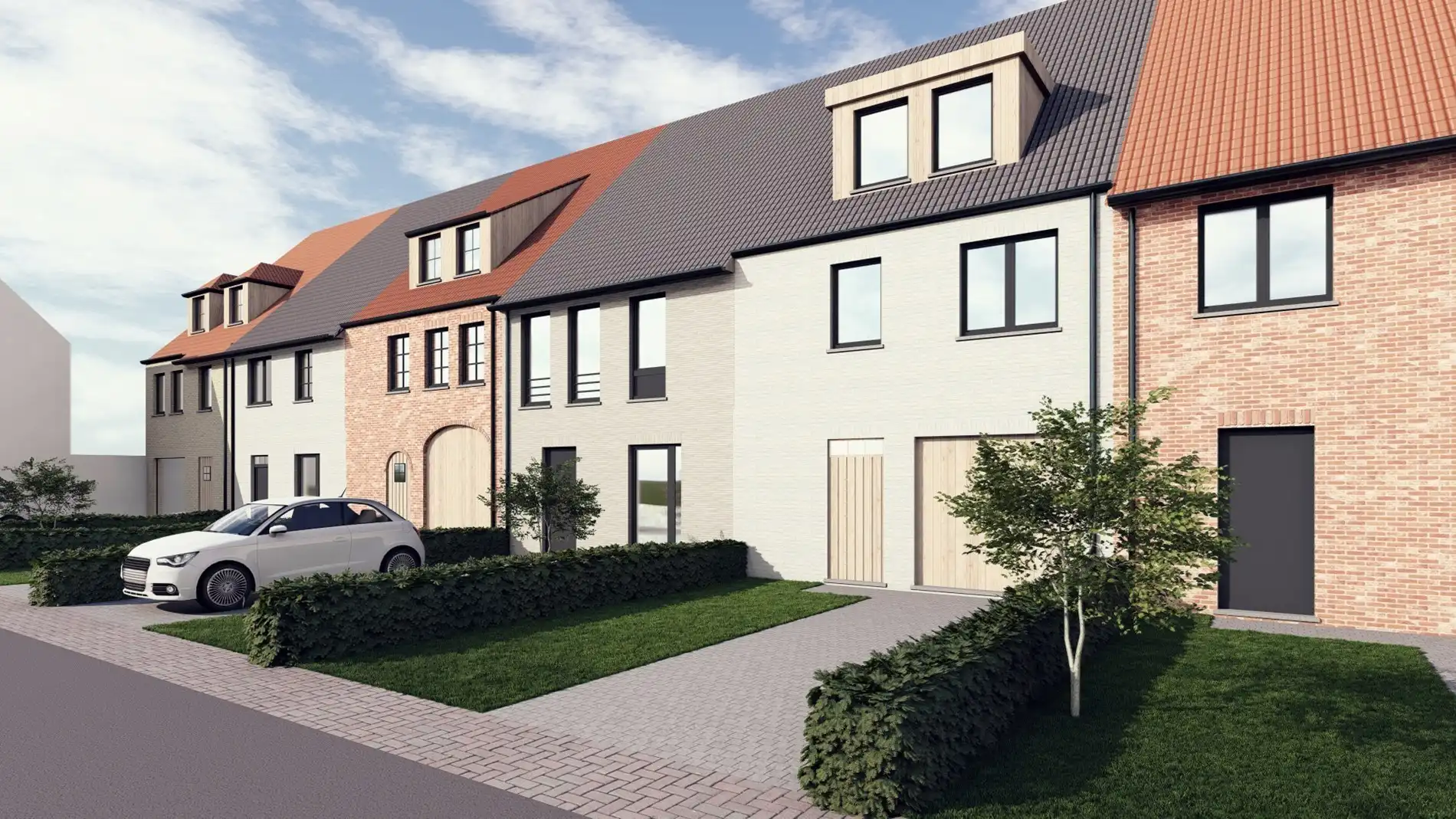 Woonproject “Vaertzicht” te Nieuwpoort – exclusieve ligging langs de Brugsevaart foto {{pictureIndex}}