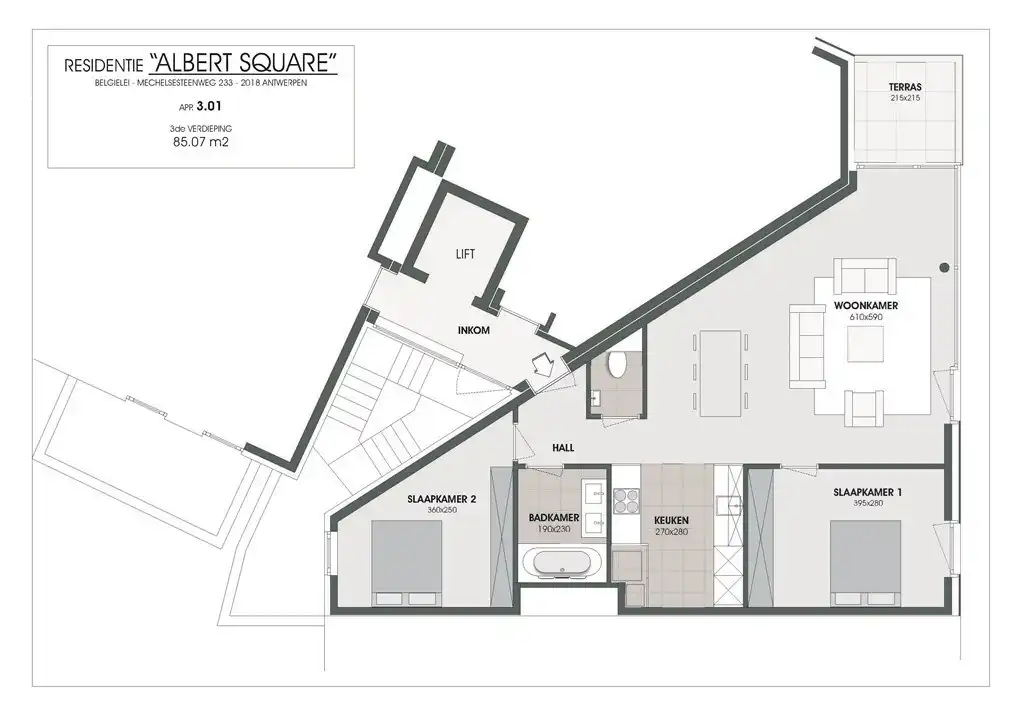 Lichtrijk appartement met 2 slpks + terras foto 21