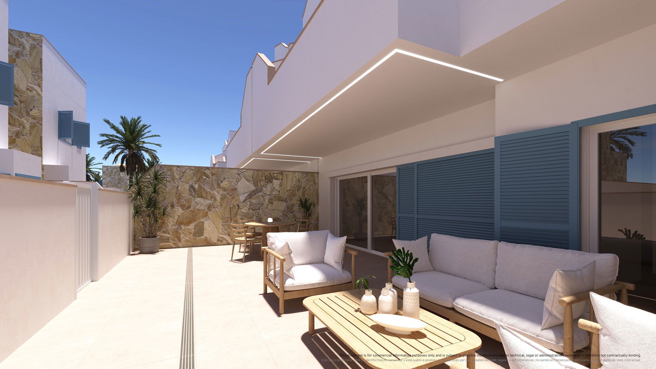 SPANJE - Appartementen Ibiza-stijl 1km van strand, zee. foto 5