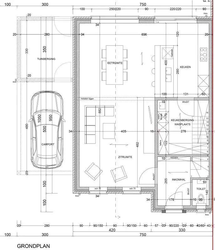 Nieuw te bouwen halfopen woning te Ichtegem. foto 3