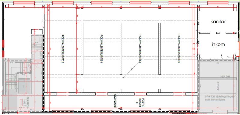 Casco polyvalente ruimte te huur van 380 m² foto 5