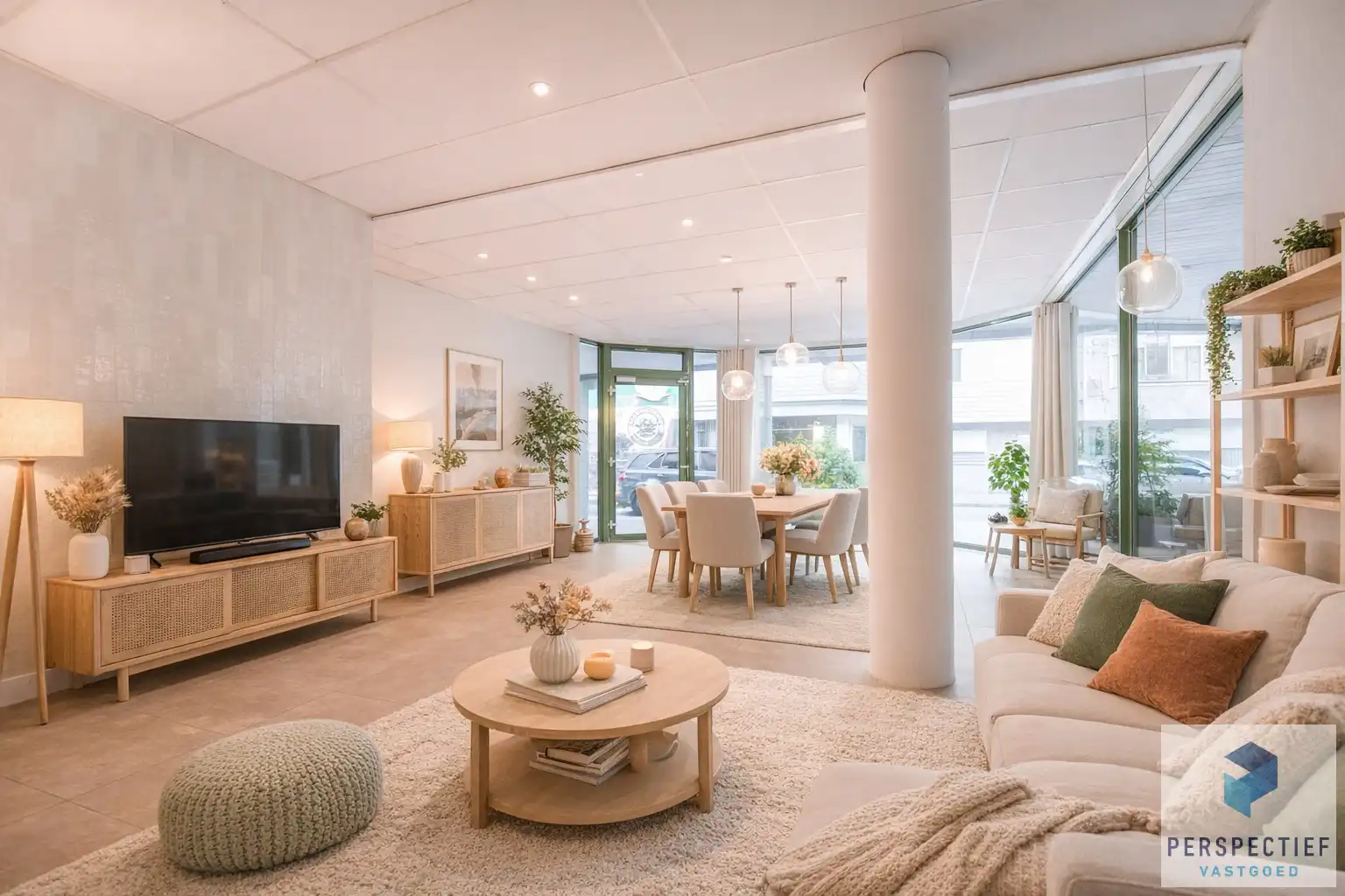 Hoofdfoto van de publicatie: Handelspand/appartement met sterke commerciële uitstraling in Knesselare