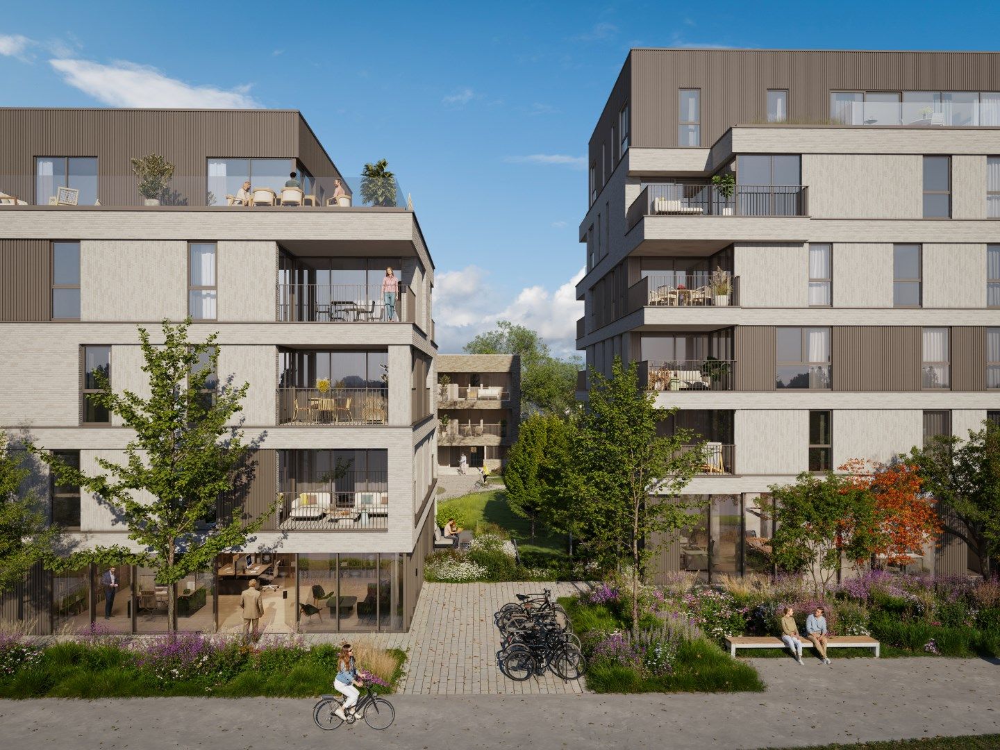 Ruim nieuwbouwappartement met terras en 3 slaapkamers in Project De KLoostertuin te Avelgem. foto 5