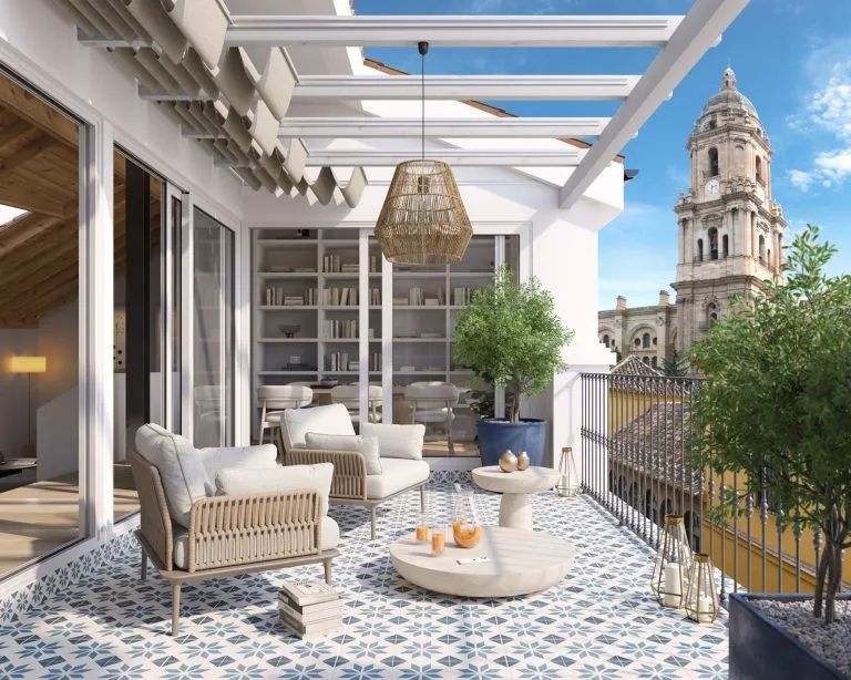 Wonen in tijdloze luxe: een iconische levensstijl in het hart van Málaga foto {{pictureIndex}}