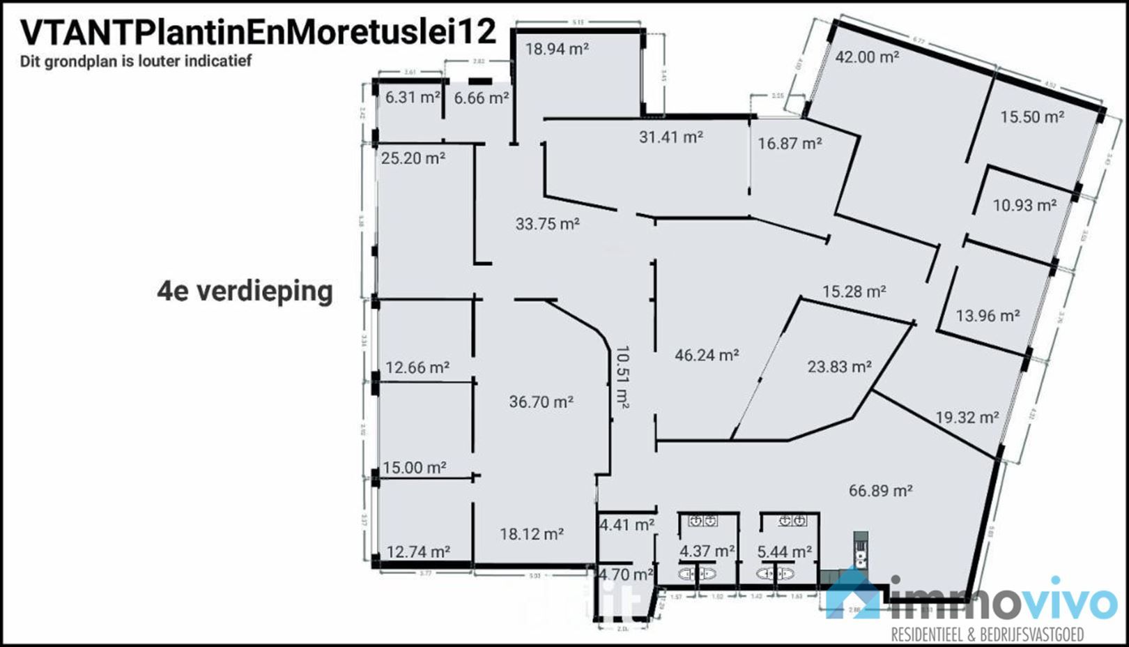 Plateau kantoren van 476 m², deels verhuurd op interessante locatie foto 18