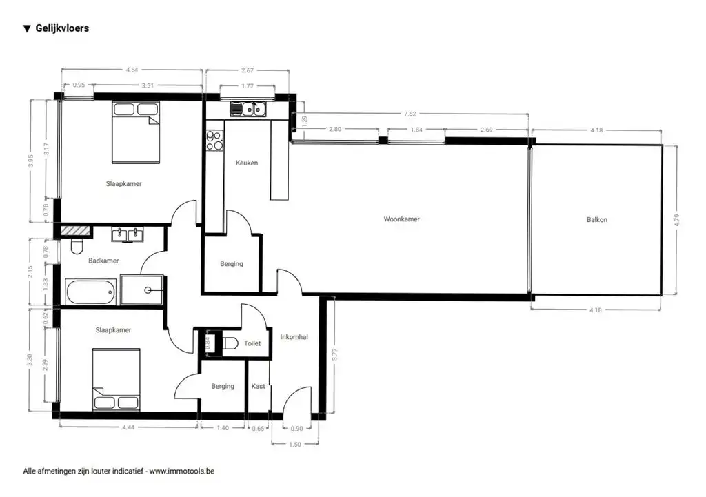 Instapklaar gelijkvloers appartement nabij park Schoten foto 17