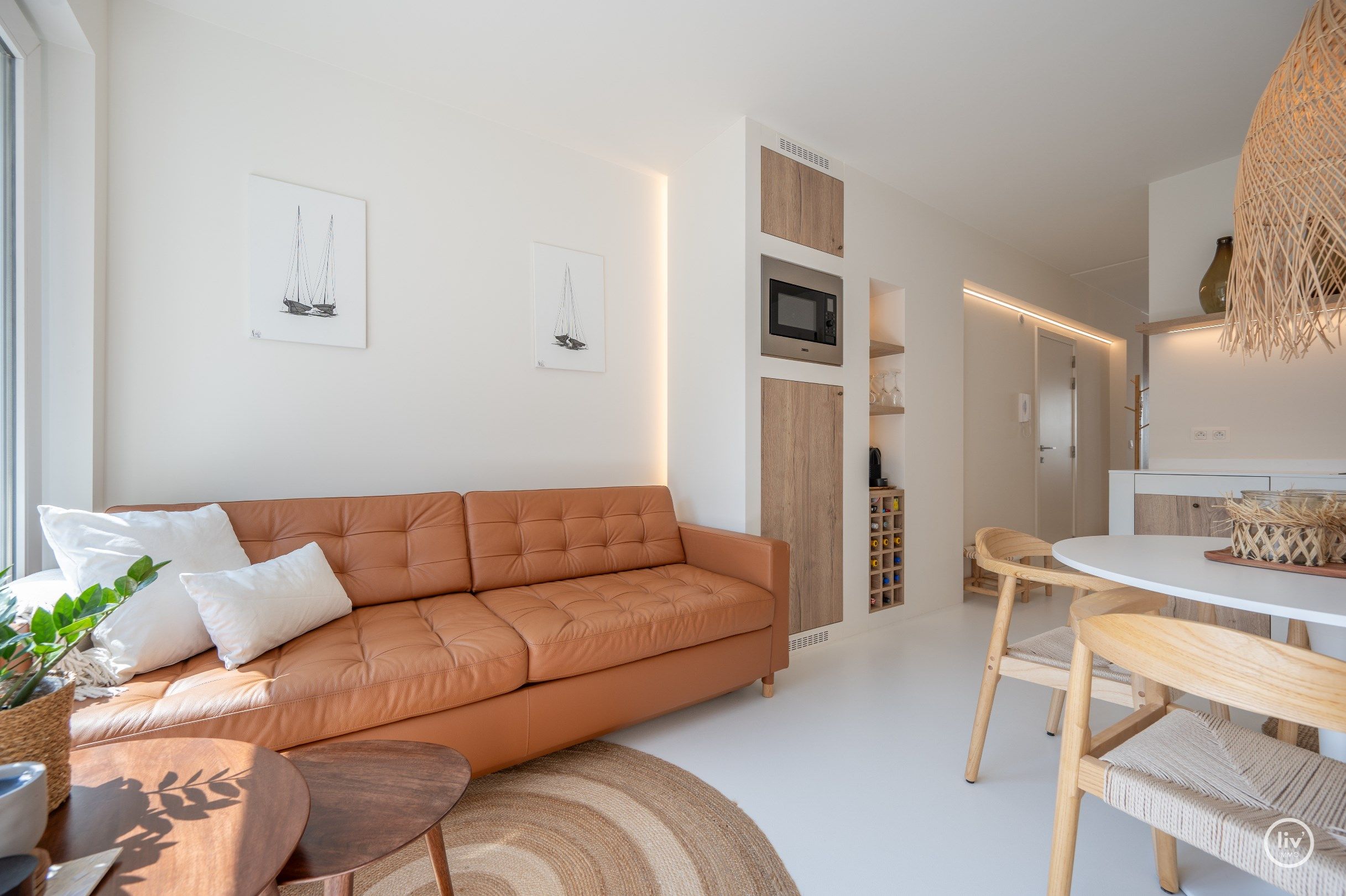 Gerenoveerd ibiza stijl appartement met 1 slaapkamer centraal gelegen op de Zoutelaan te Knokke.  foto 19