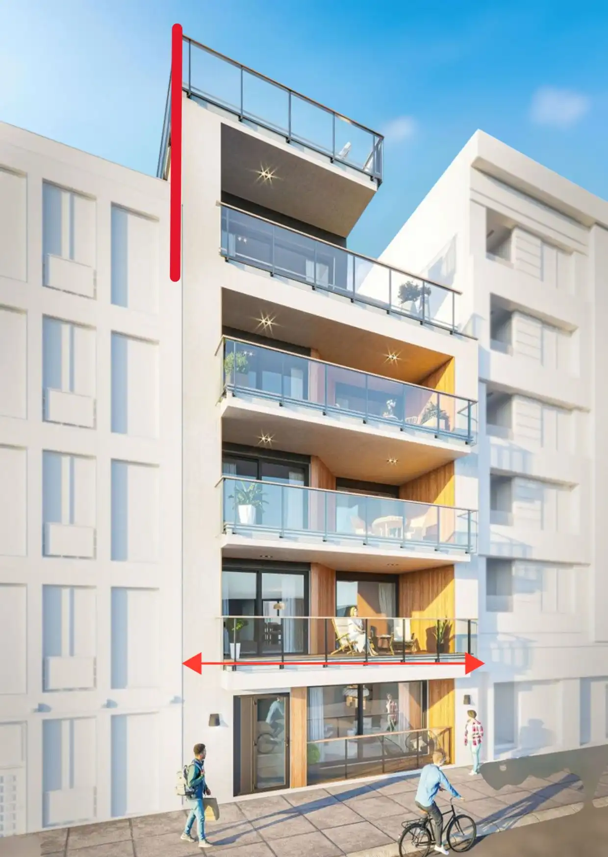 UNIEK nieuwbouwproject in hartje Oostende ! De zee op een boogscheut! foto {{pictureIndex}}