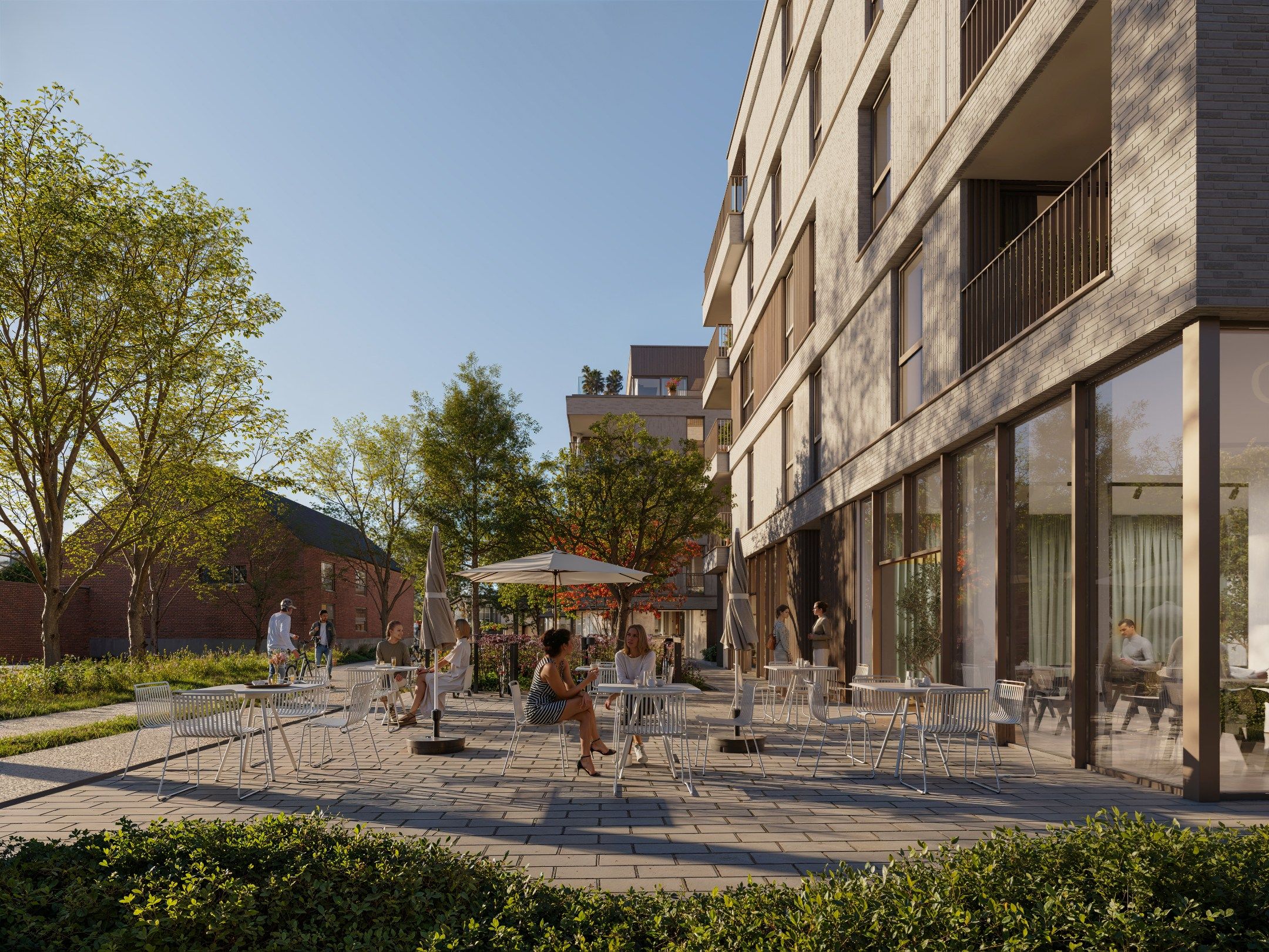 Multifunctionele handelsruimte (ca.111,70 m2) in nieuwbouwproject De Kloostertuin te Avelgem. foto 4