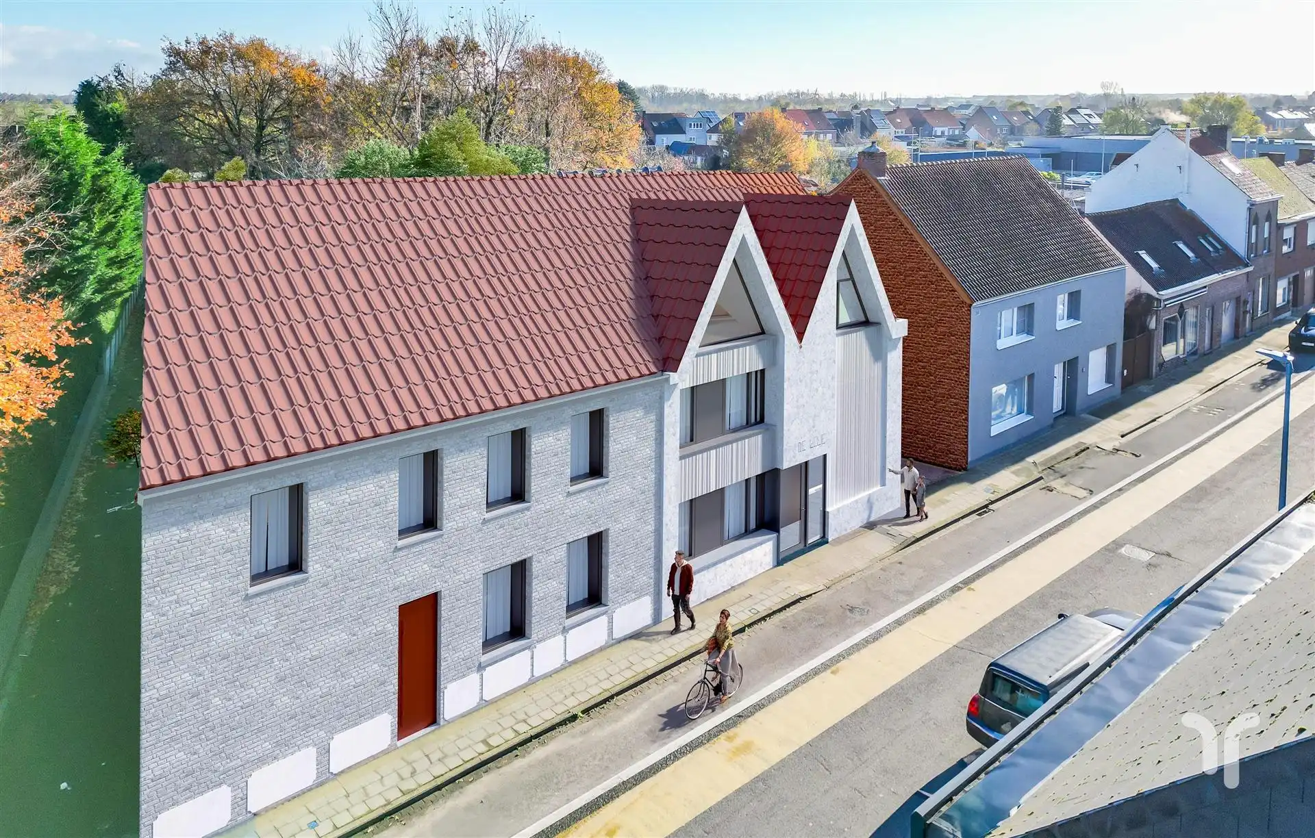 Prachtig en ruim appartement met mooi zongericht terras op de tweede verdieping, 2 slaapkamers waarvan één met annex bureelruimte. foto {{pictureIndex}}