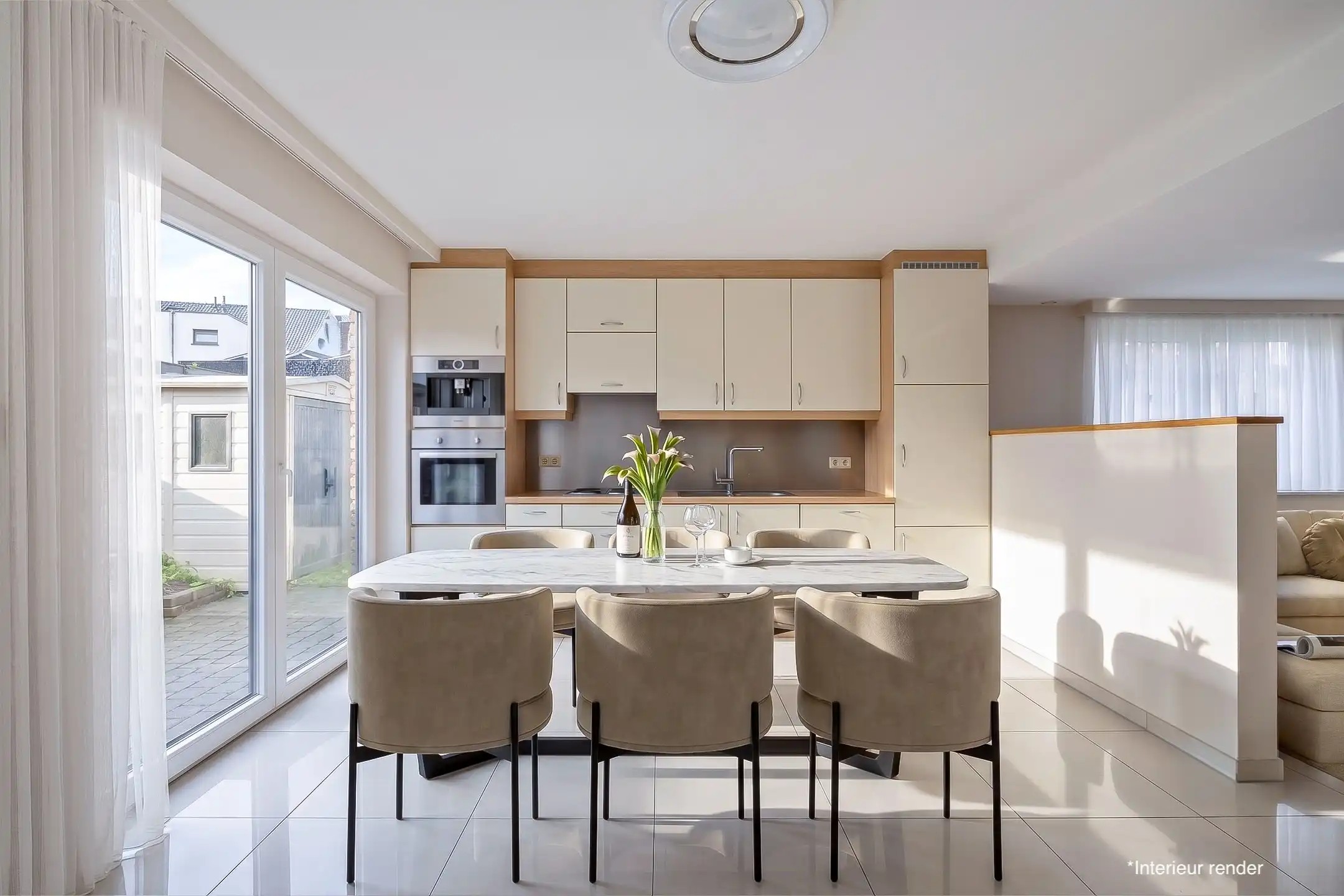 Uitstekend gelegen gelijkvloers appartement met 2 slaapkamers en private tuin foto 9
