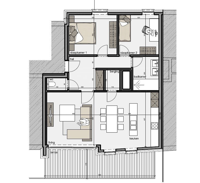 Instapklaar appartement met 2 kamers te huur in Waregem foto 10