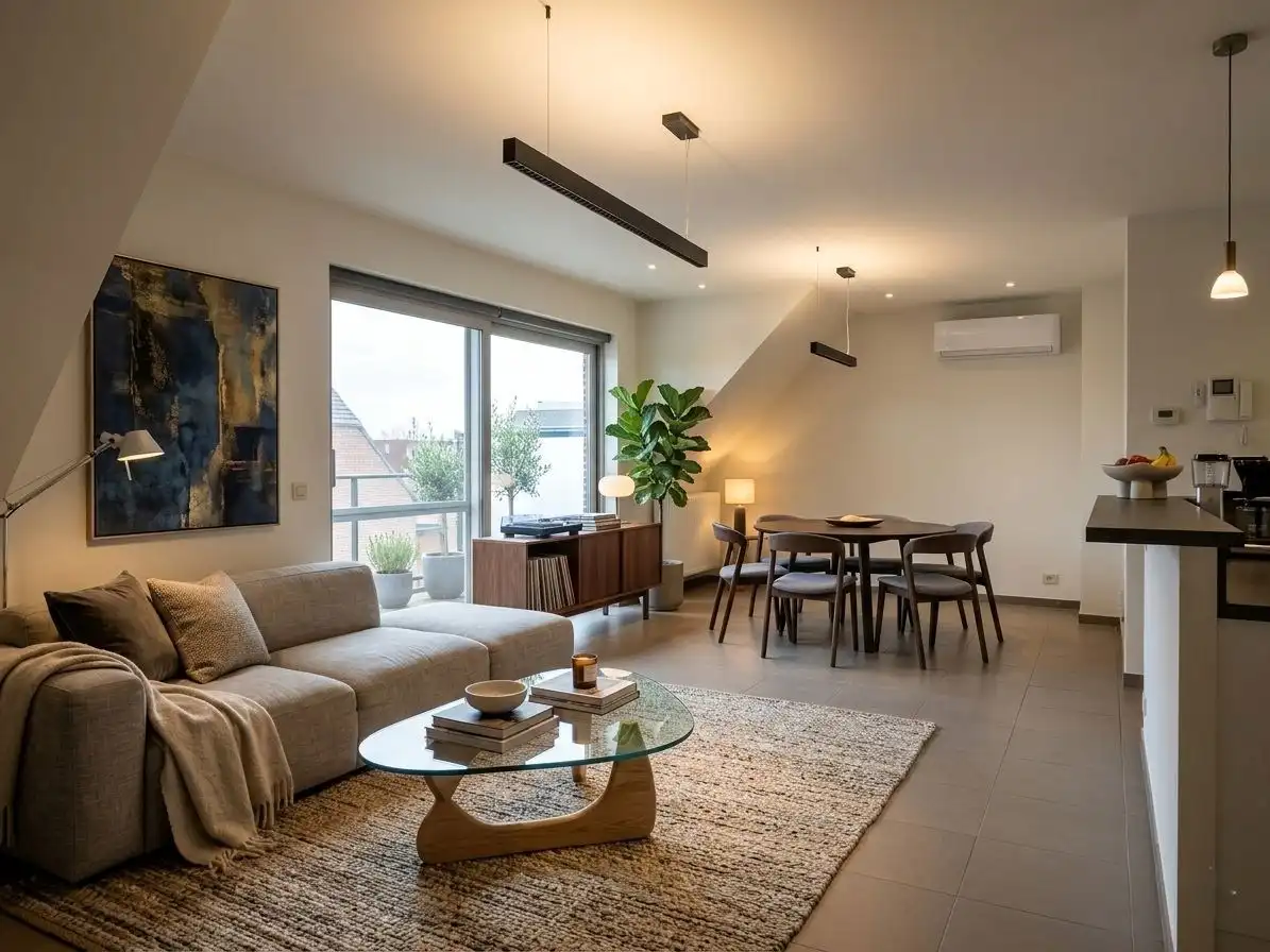 INSTAPKLAAR DAKAPPARTEMENT MET 2 SLPKS | TERRAS foto {{pictureIndex}}