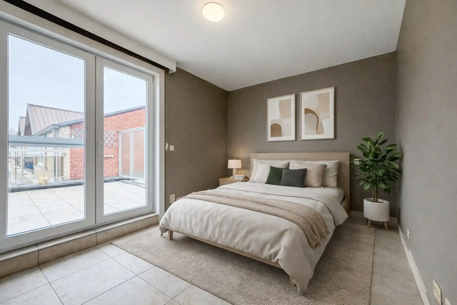 Energiezuinig 2-slp appartement (88 m²) met groot terras, Eernegem. foto 4