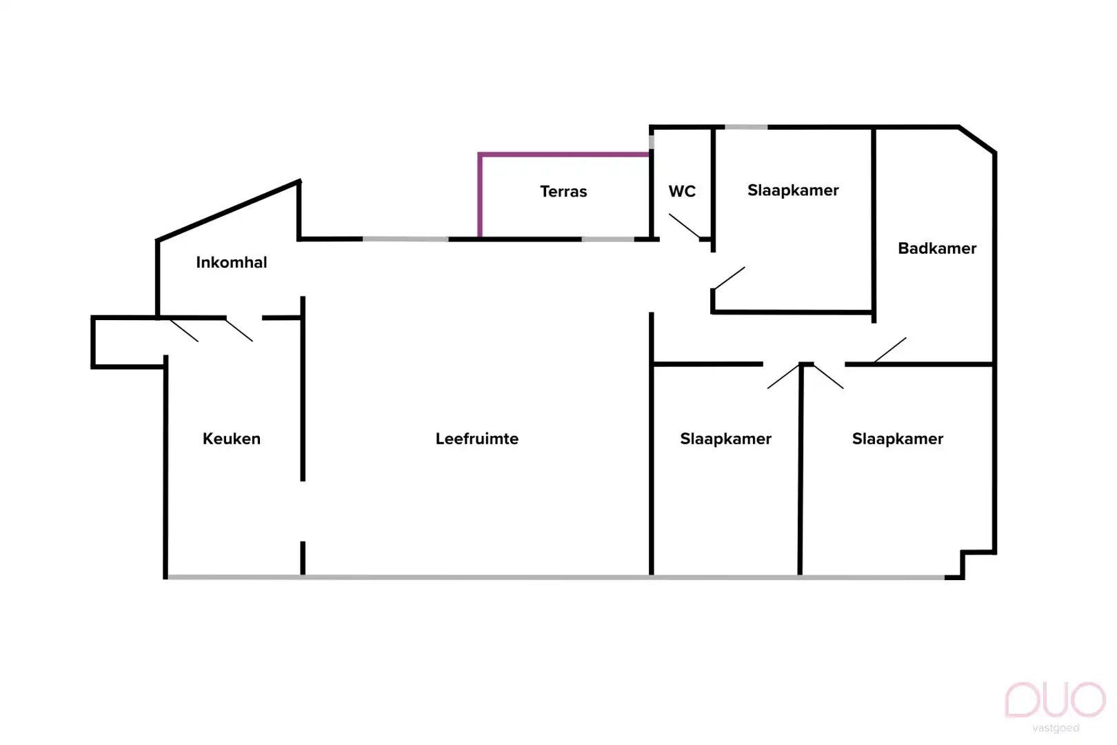 Centraal gelegen instapklaar appartement met drie slaapkamers en terras foto 24