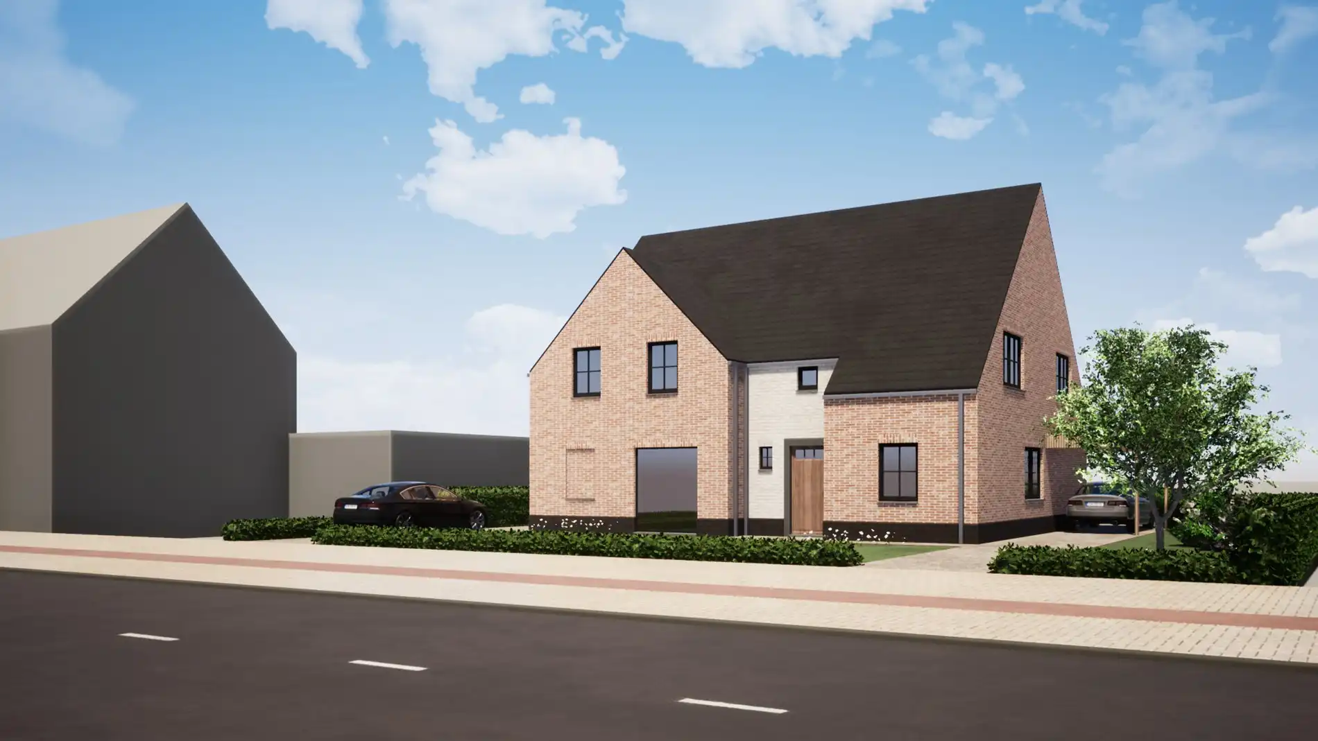 Ruime halfopen bebouwingen met 3 slaapkamers, bureau en landelijk verzicht te Aartrijke foto 5