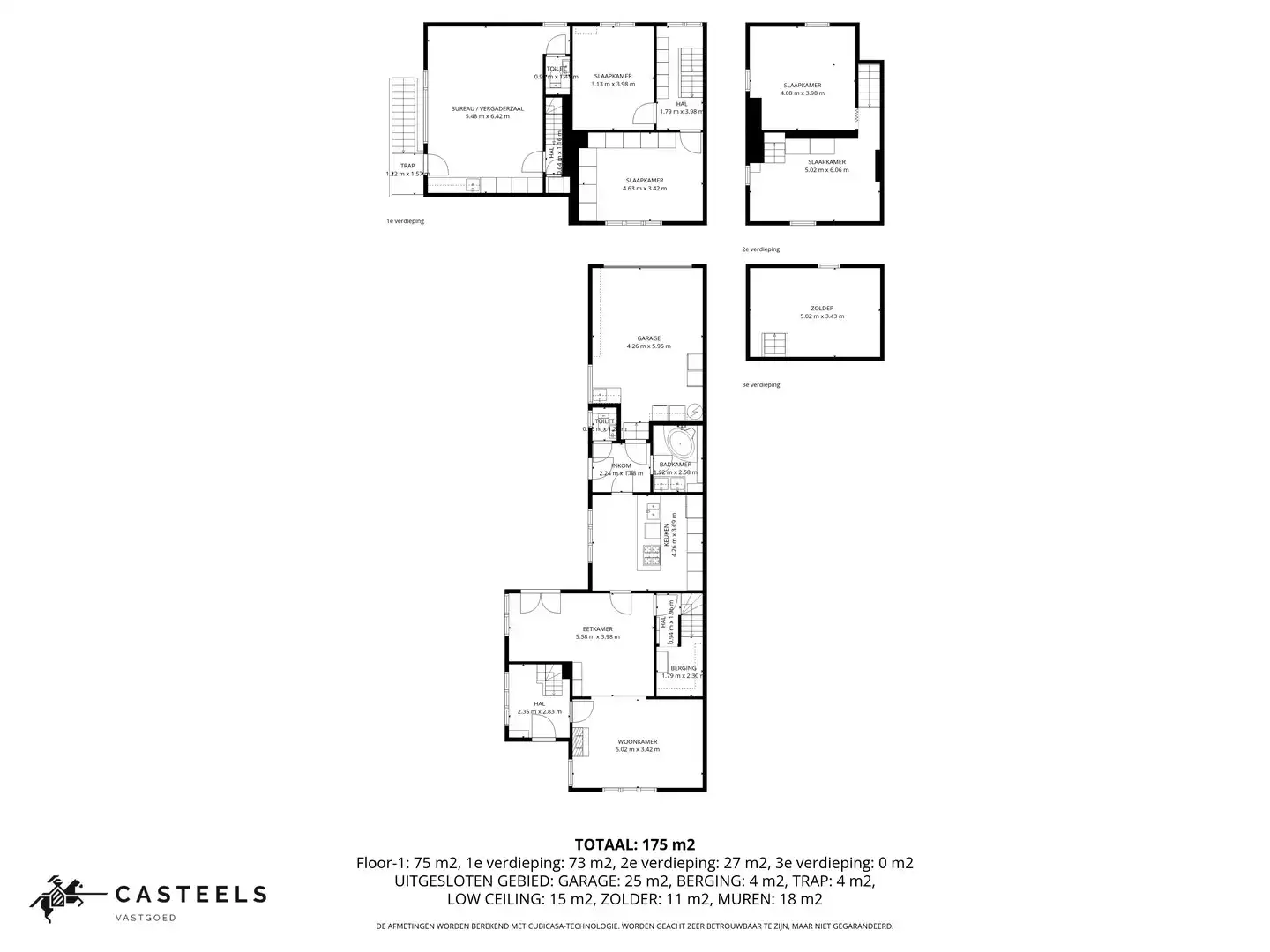 Instapklare gezinswoning met 4 slpks en bureel te Merelbeke foto 29