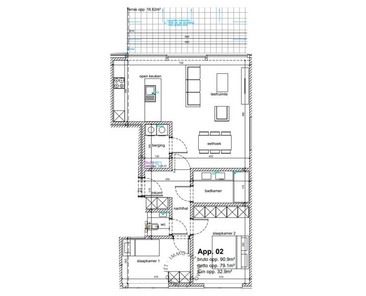 Gelijkvloers nieuwbouwappartement met tuin en twee slaapkamers foto 4
