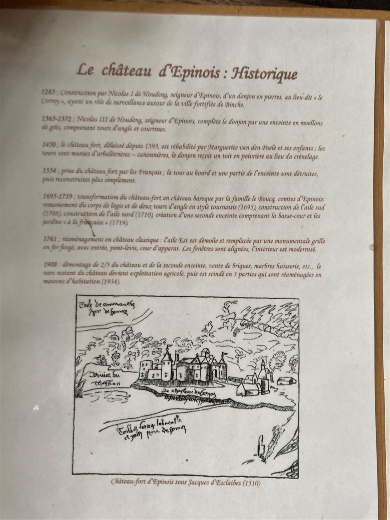 Château d'Epinois met toren, en met dépendance logies. foto 41