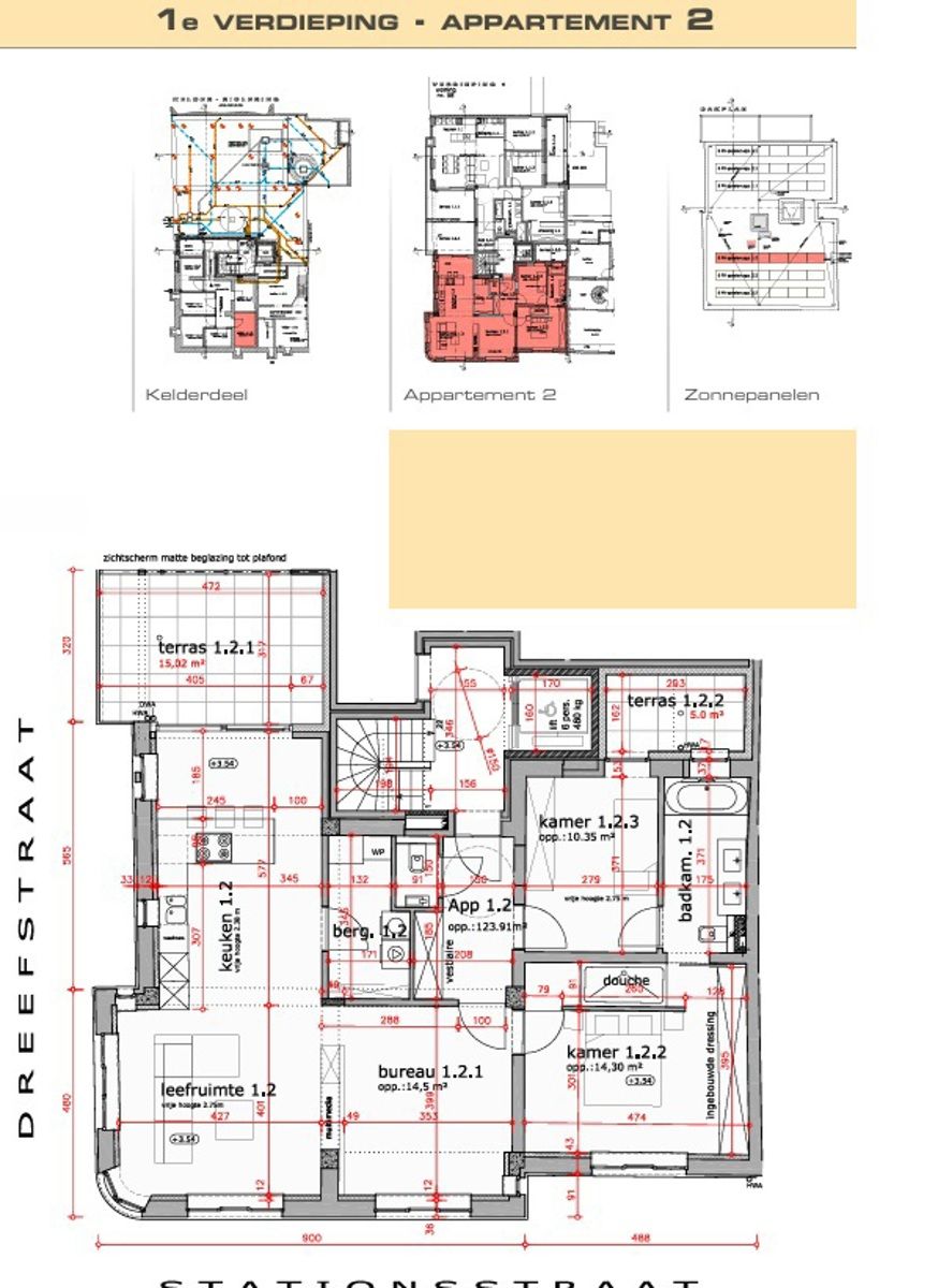 Appartement met 2 slaapkamers, bureau en 2 terrassen foto 4