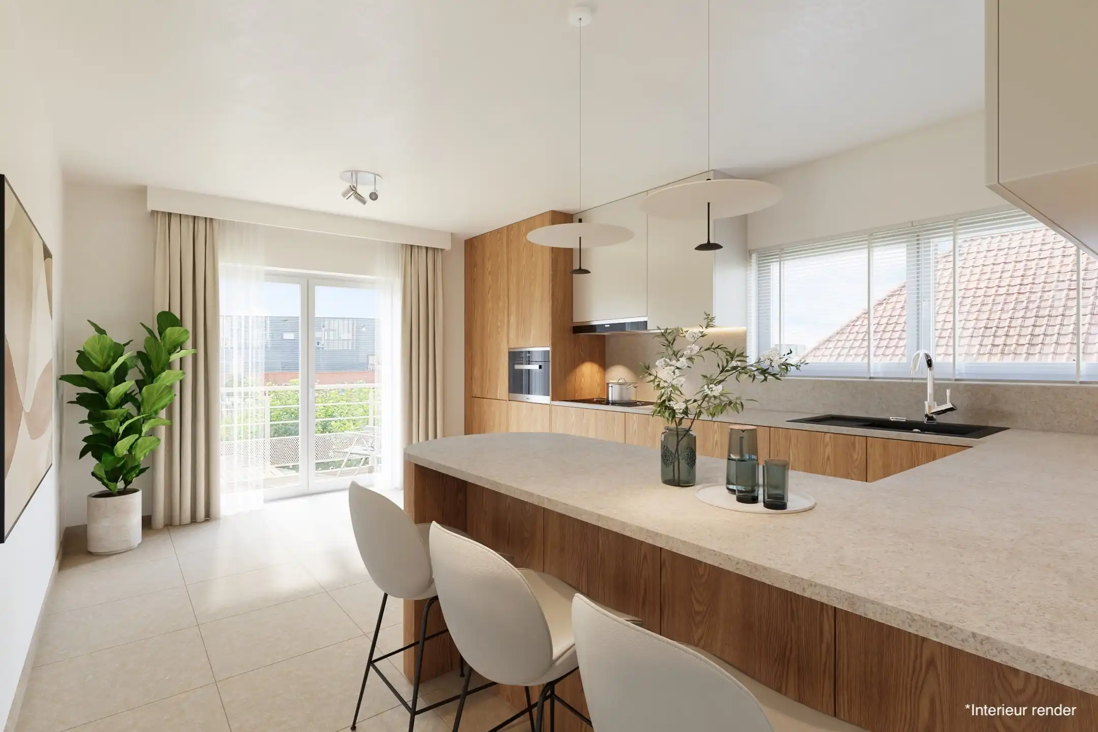 Ruim appartement met 3 slaapkamers en garage in hartje Paal foto 12