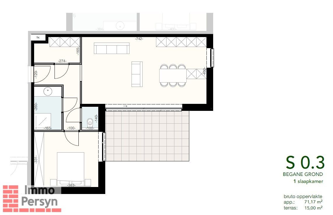 Gelijkvloers nieuwbouwappartement met terras en tuintje foto 2