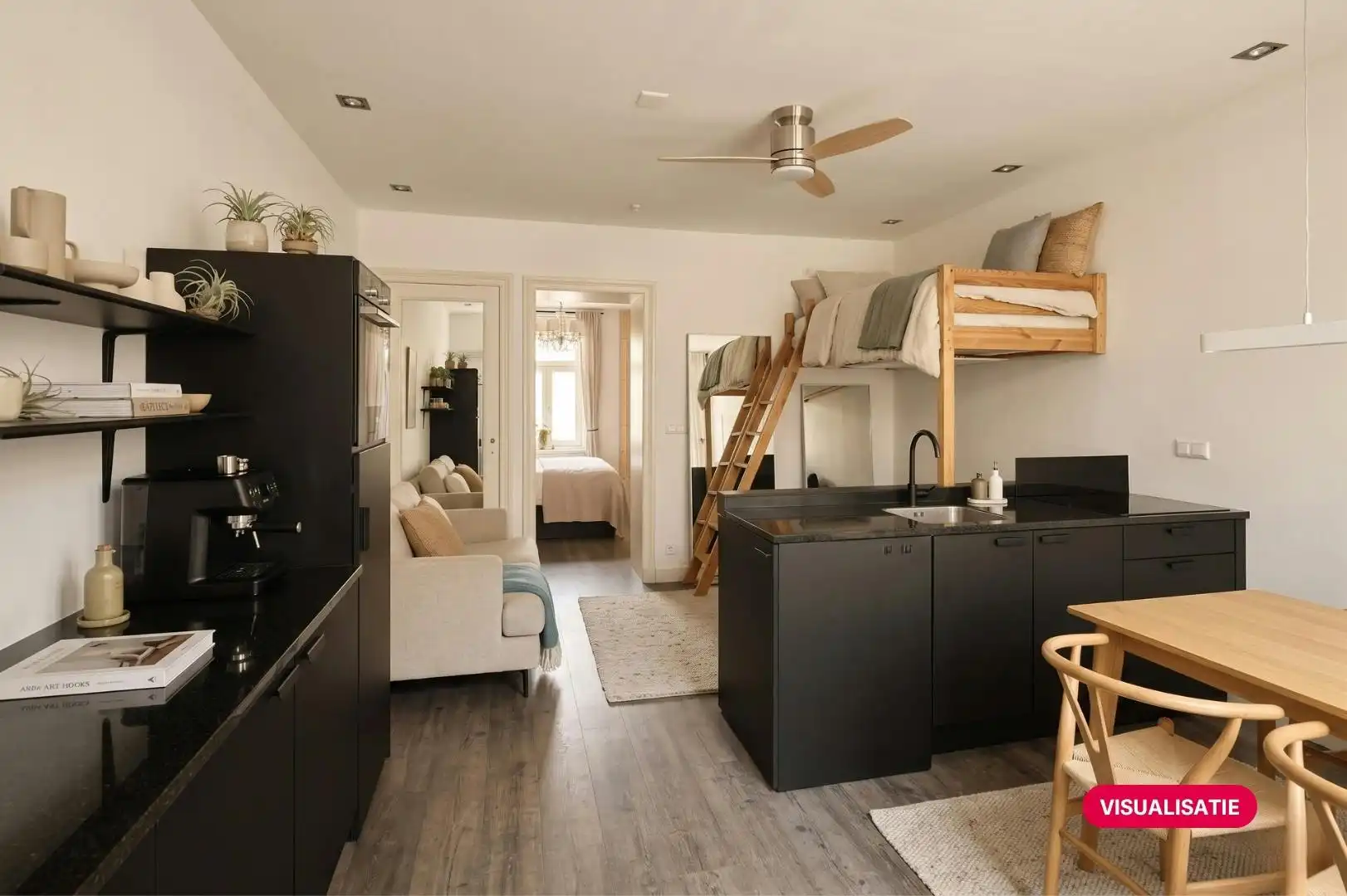 Gerenoveerd appartement op een steenworp van het strand foto 2